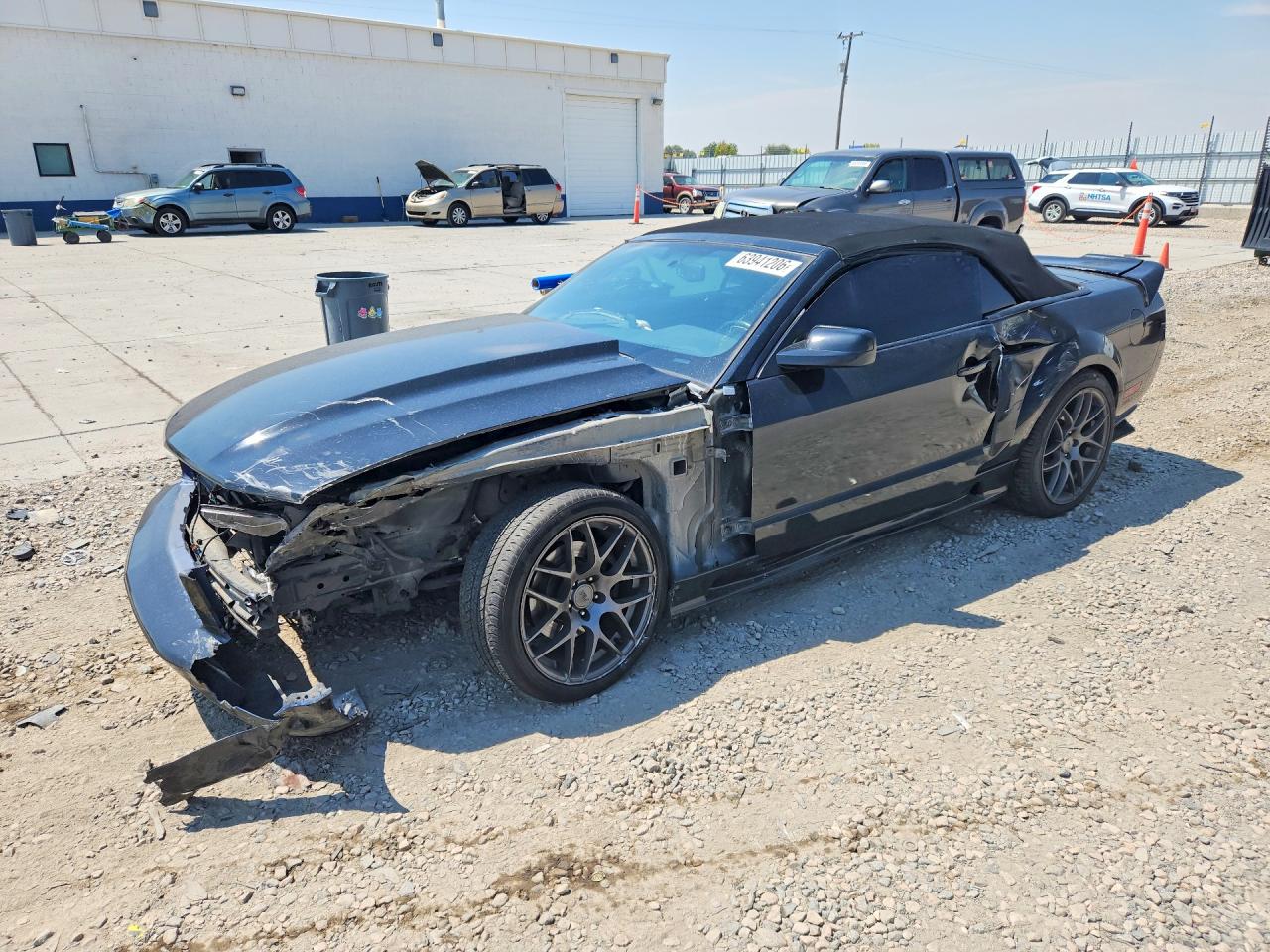 2007 Ford Mustang Gt Черный vin: 1ZVFT85H275325645