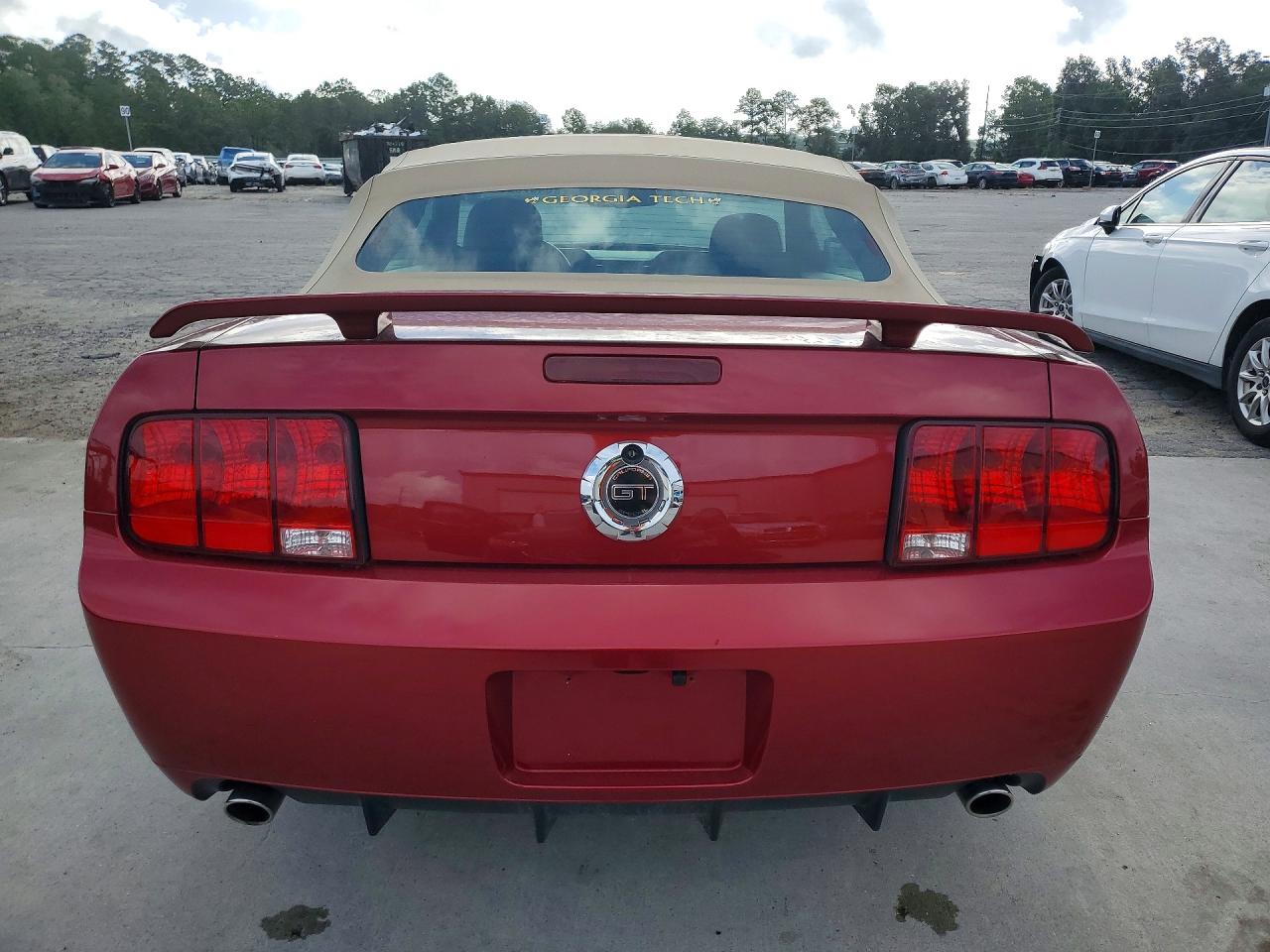 2007 Ford Mustang Gt Red vin: 1ZVFT85H475347663