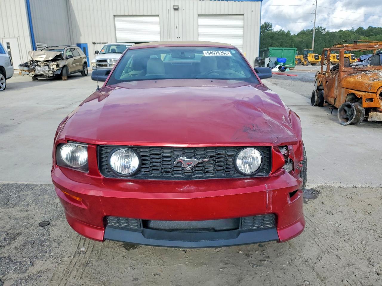2007 Ford Mustang Gt Red vin: 1ZVFT85H475347663