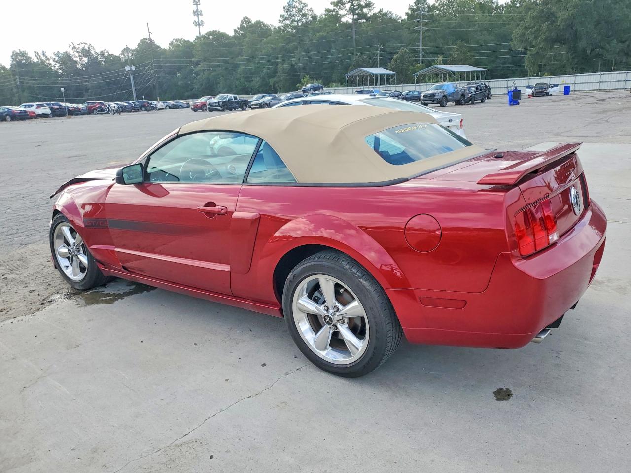 2007 Ford Mustang Gt Red vin: 1ZVFT85H475347663