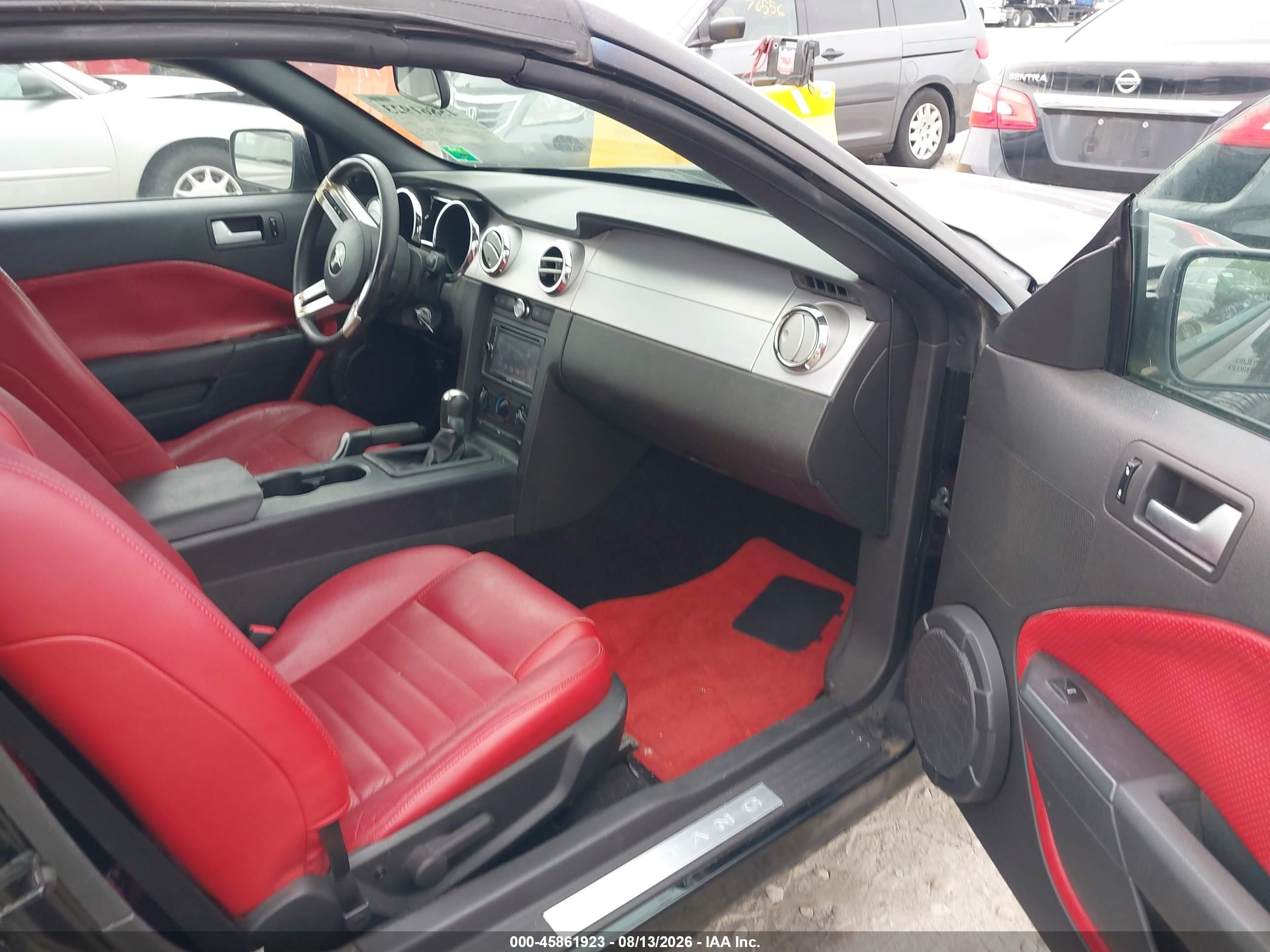 2006 Ford Mustang Gt Black vin: 1ZVFT85H565204803
