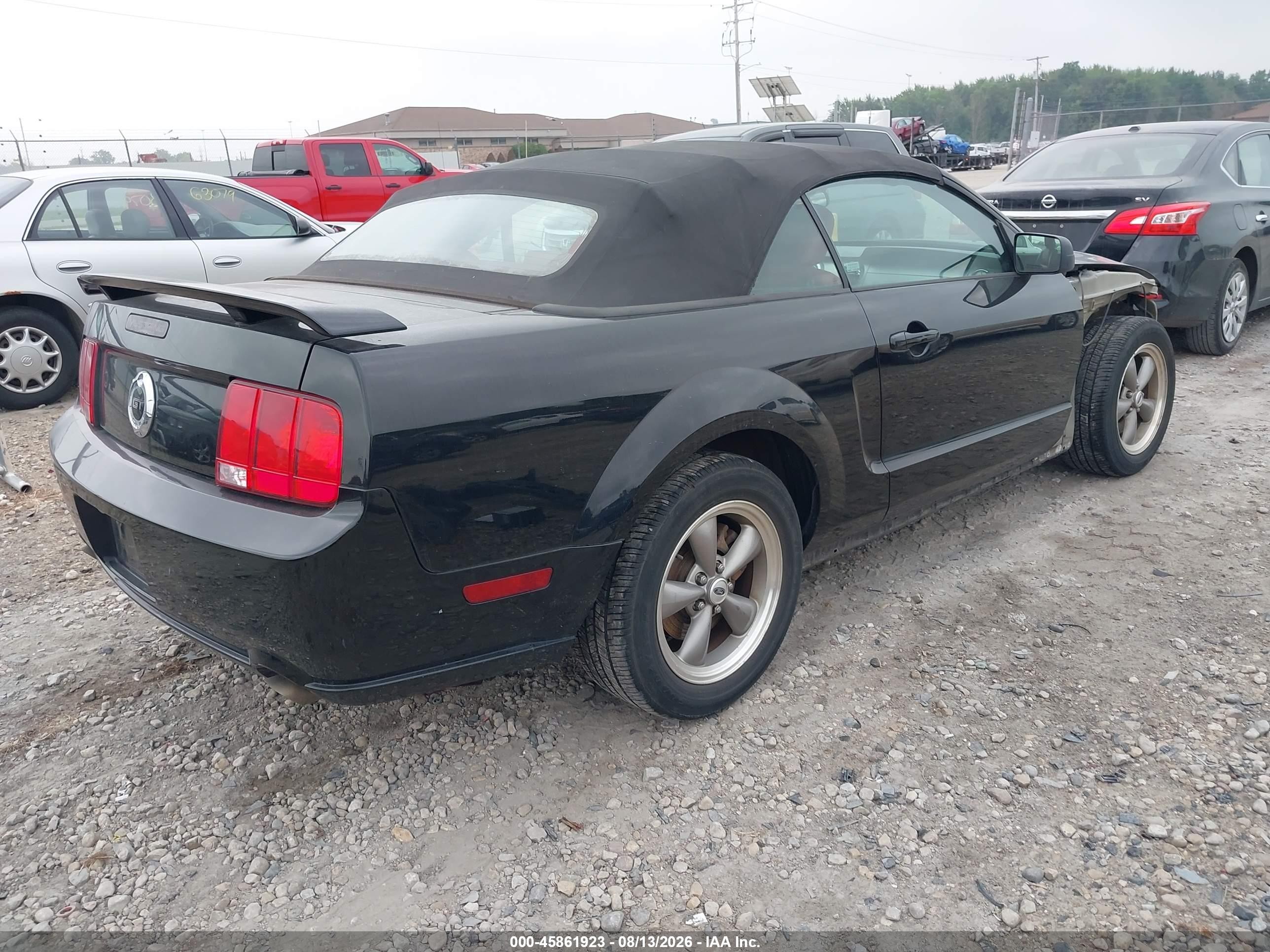 2006 Ford Mustang Gt Black vin: 1ZVFT85H565204803