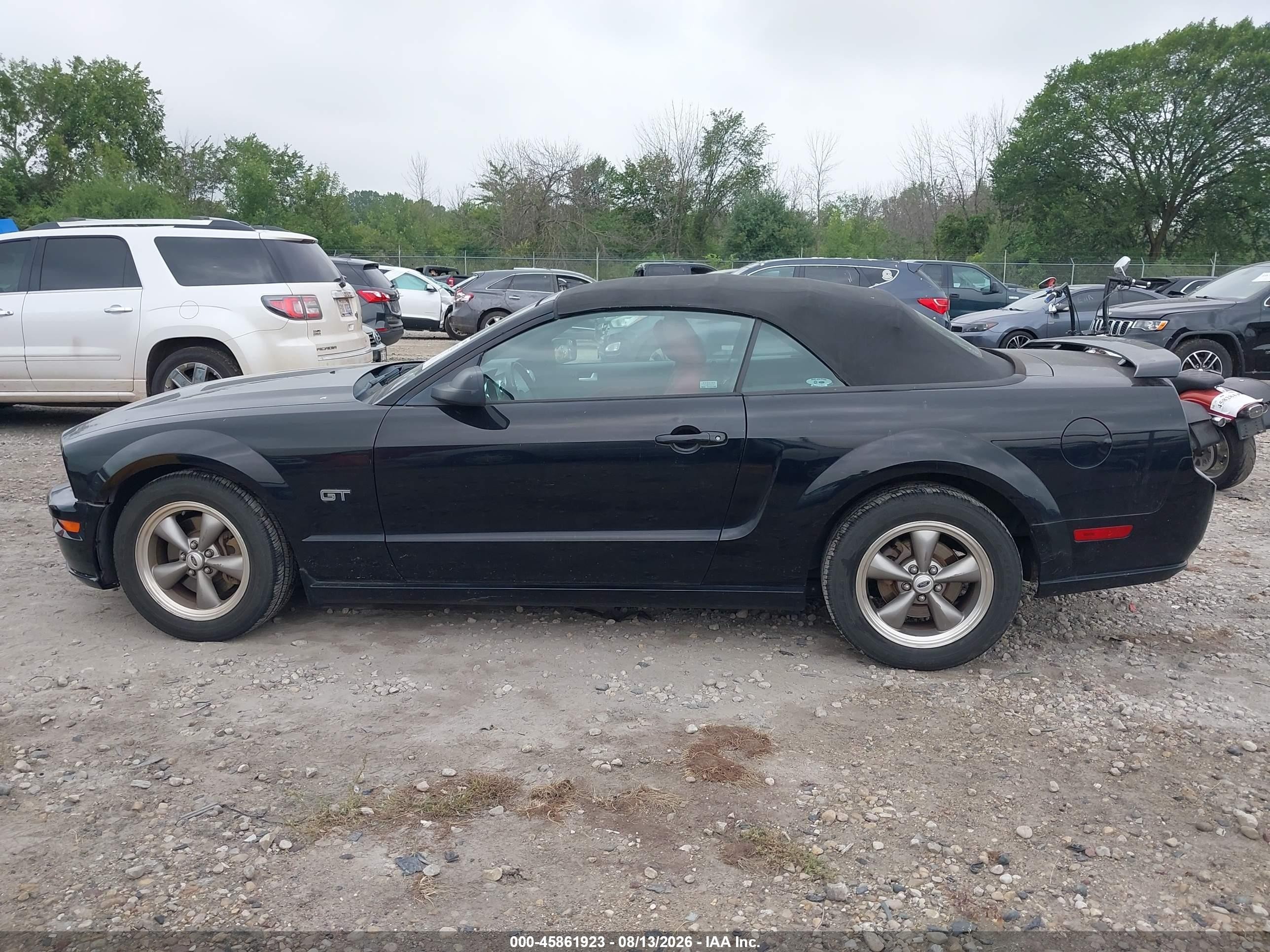 2006 Ford Mustang Gt Black vin: 1ZVFT85H565204803