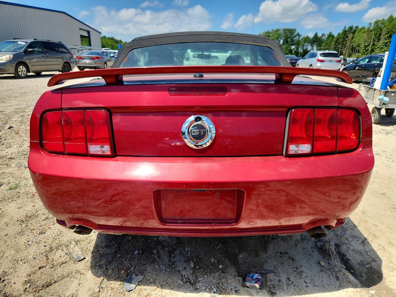 2007 Ford Mustang Gt Red vin: 1ZVFT85H575214331