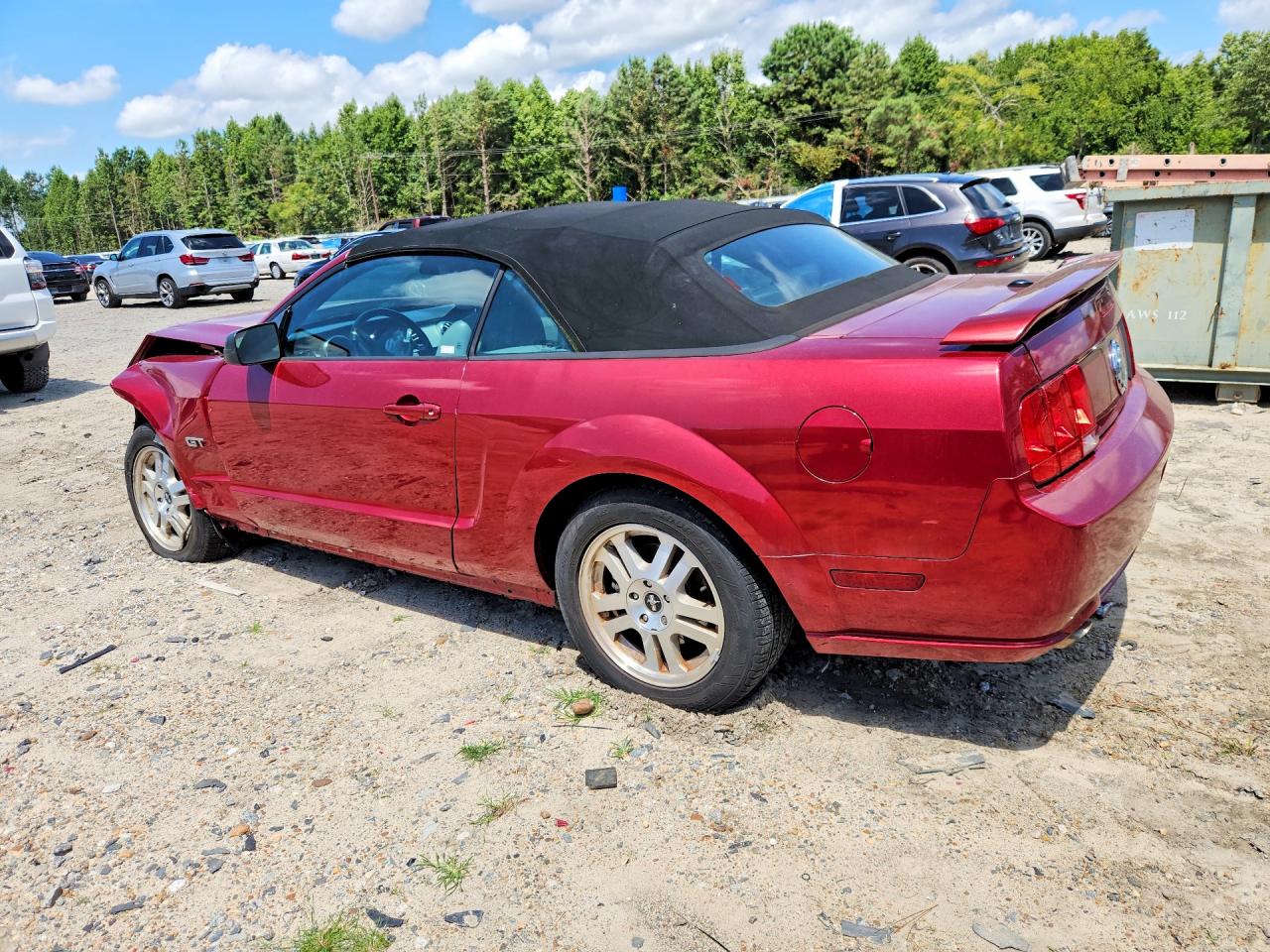 2007 Ford Mustang Gt Red vin: 1ZVFT85H575214331