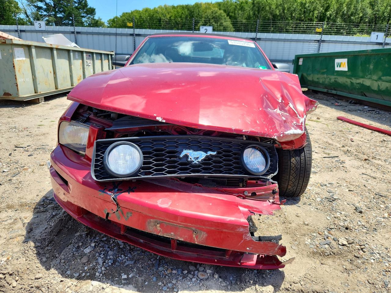 2007 Ford Mustang Gt Red vin: 1ZVFT85H575214331