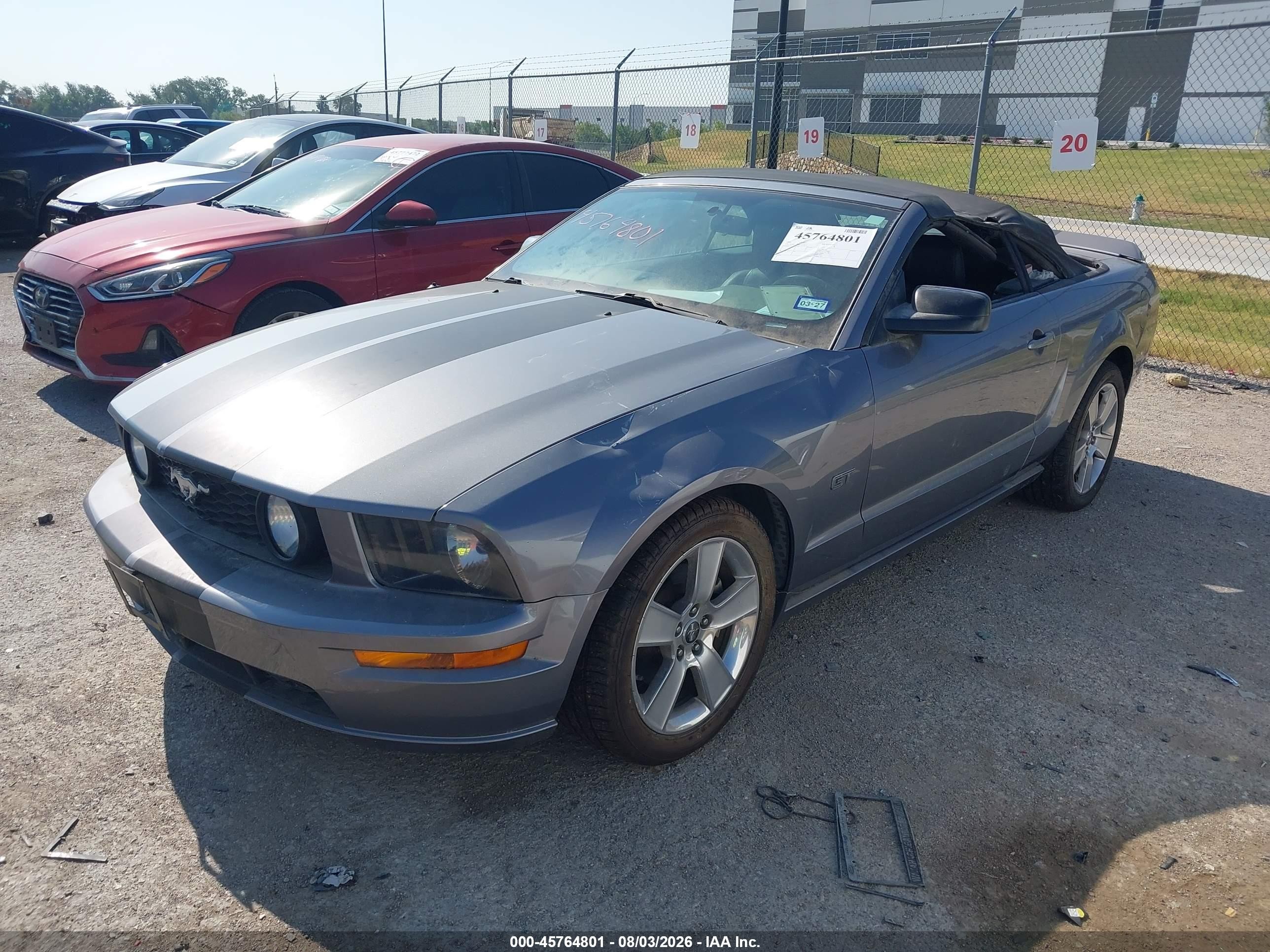 2006 Ford Mustang Gt Gray vin: 1ZVFT85H665125852