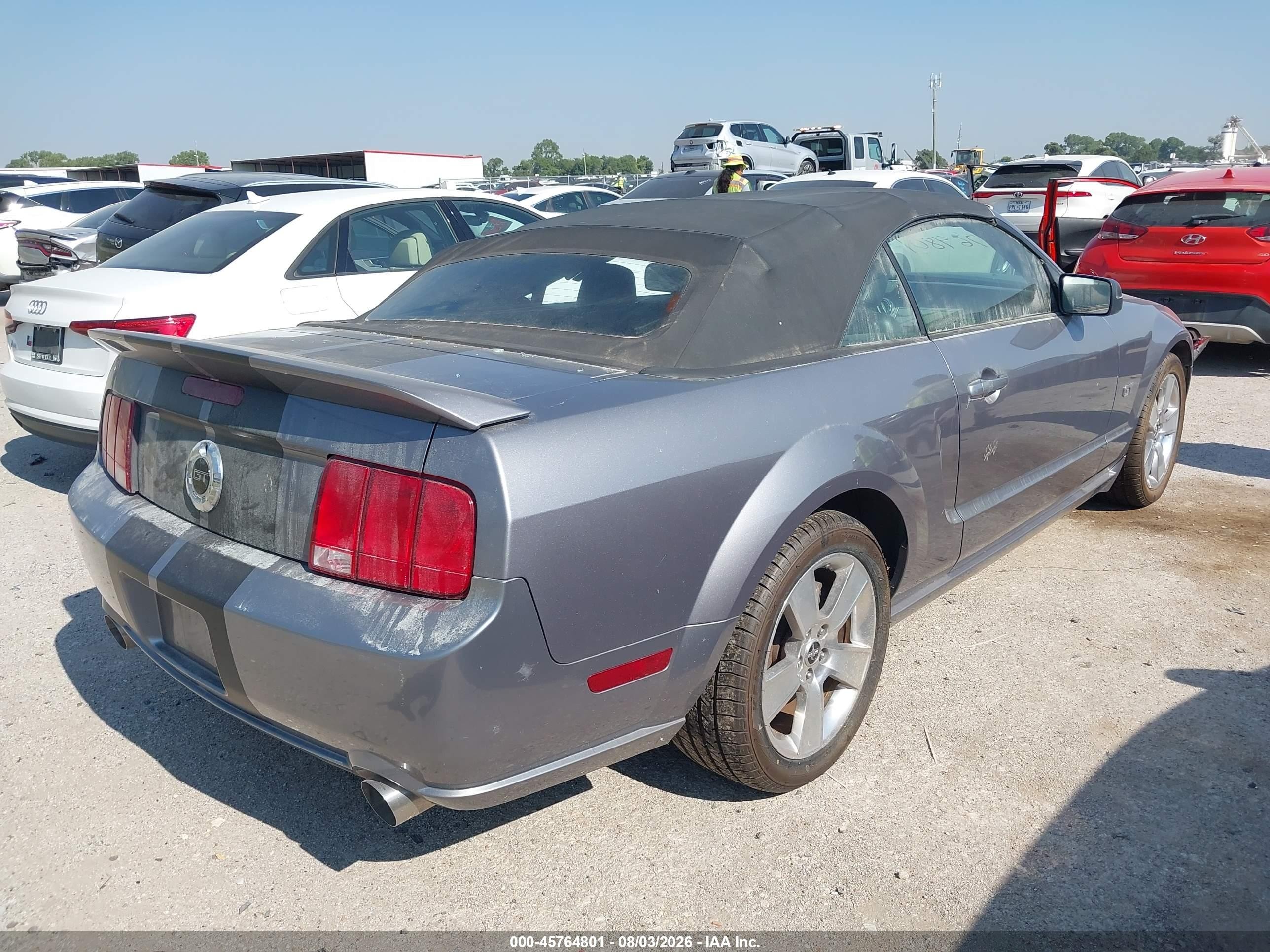 2006 Ford Mustang Gt Gray vin: 1ZVFT85H665125852