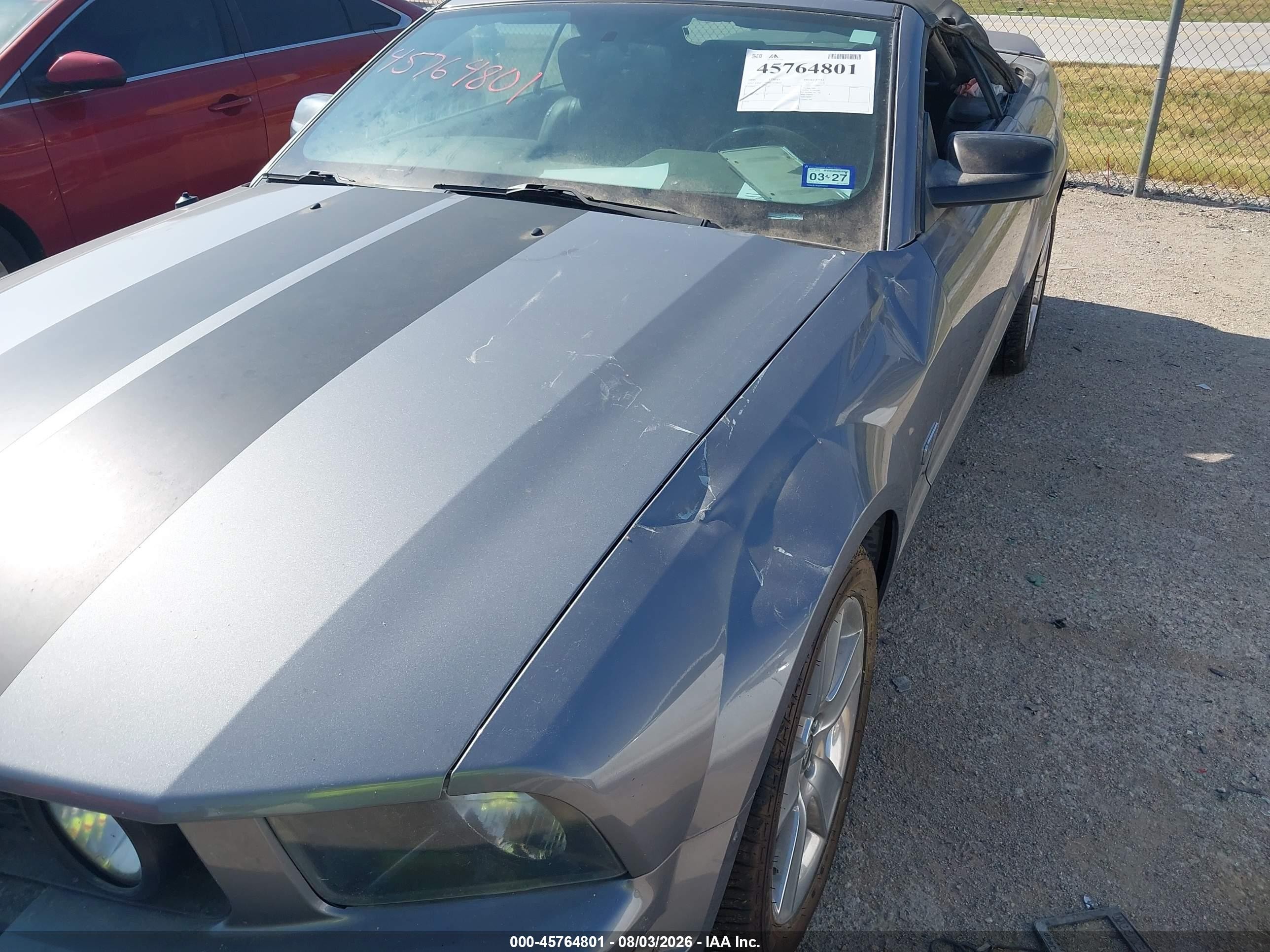 2006 Ford Mustang Gt Gray vin: 1ZVFT85H665125852