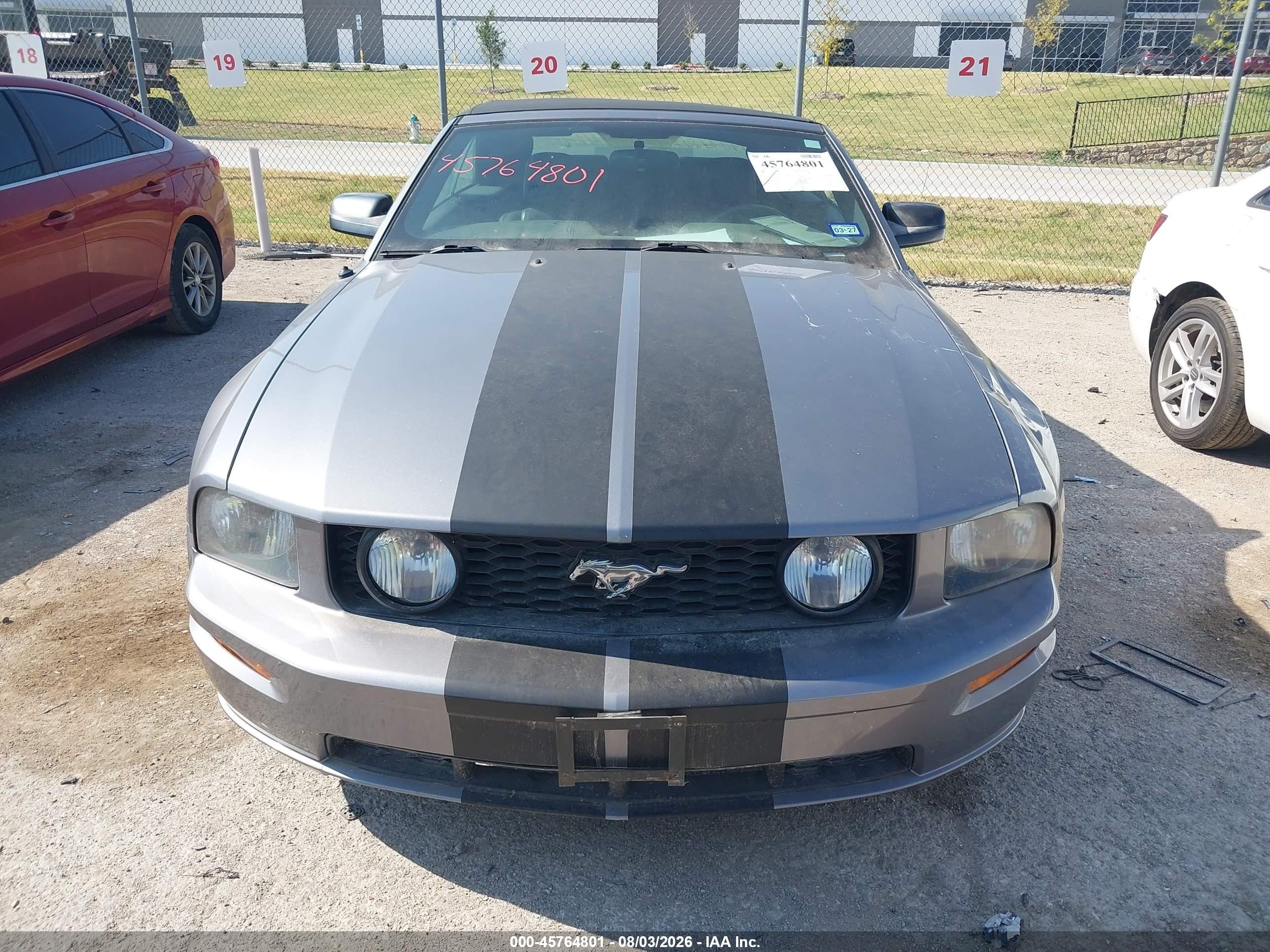 2006 Ford Mustang Gt Gray vin: 1ZVFT85H665125852
