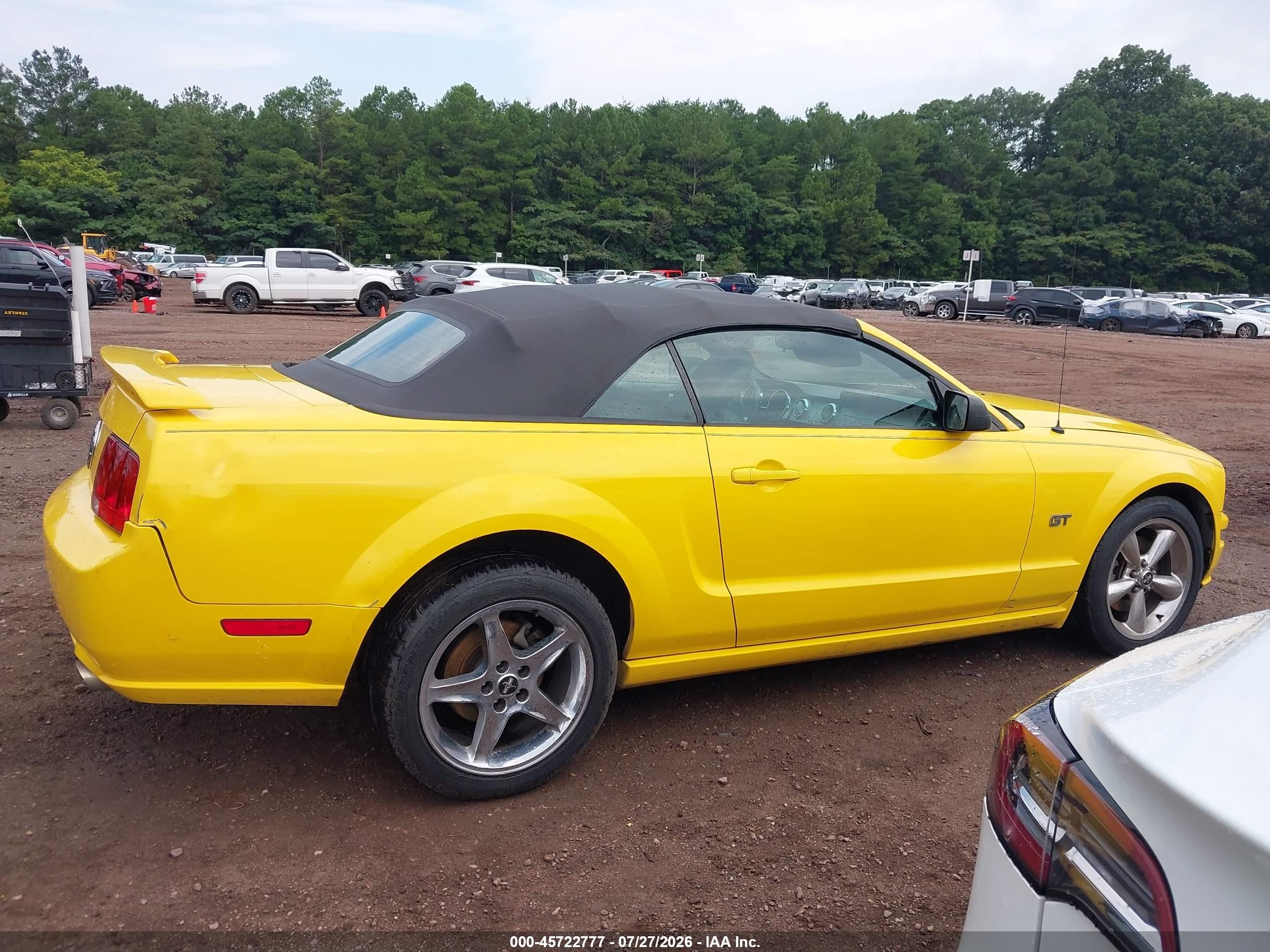 2006 Ford Mustang Gt Yellow vin: 1ZVFT85H765231128