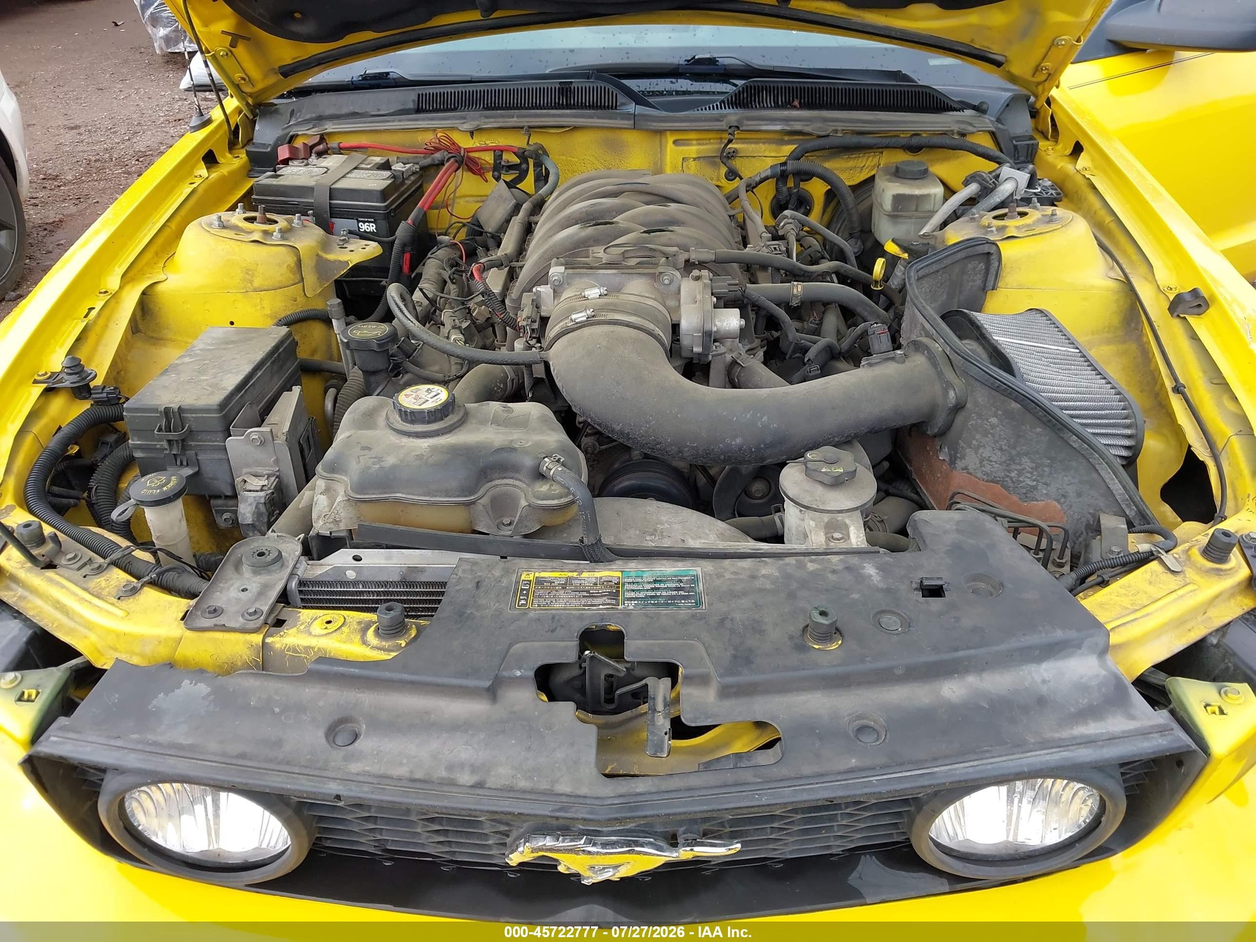 2006 Ford Mustang Gt Yellow vin: 1ZVFT85H765231128