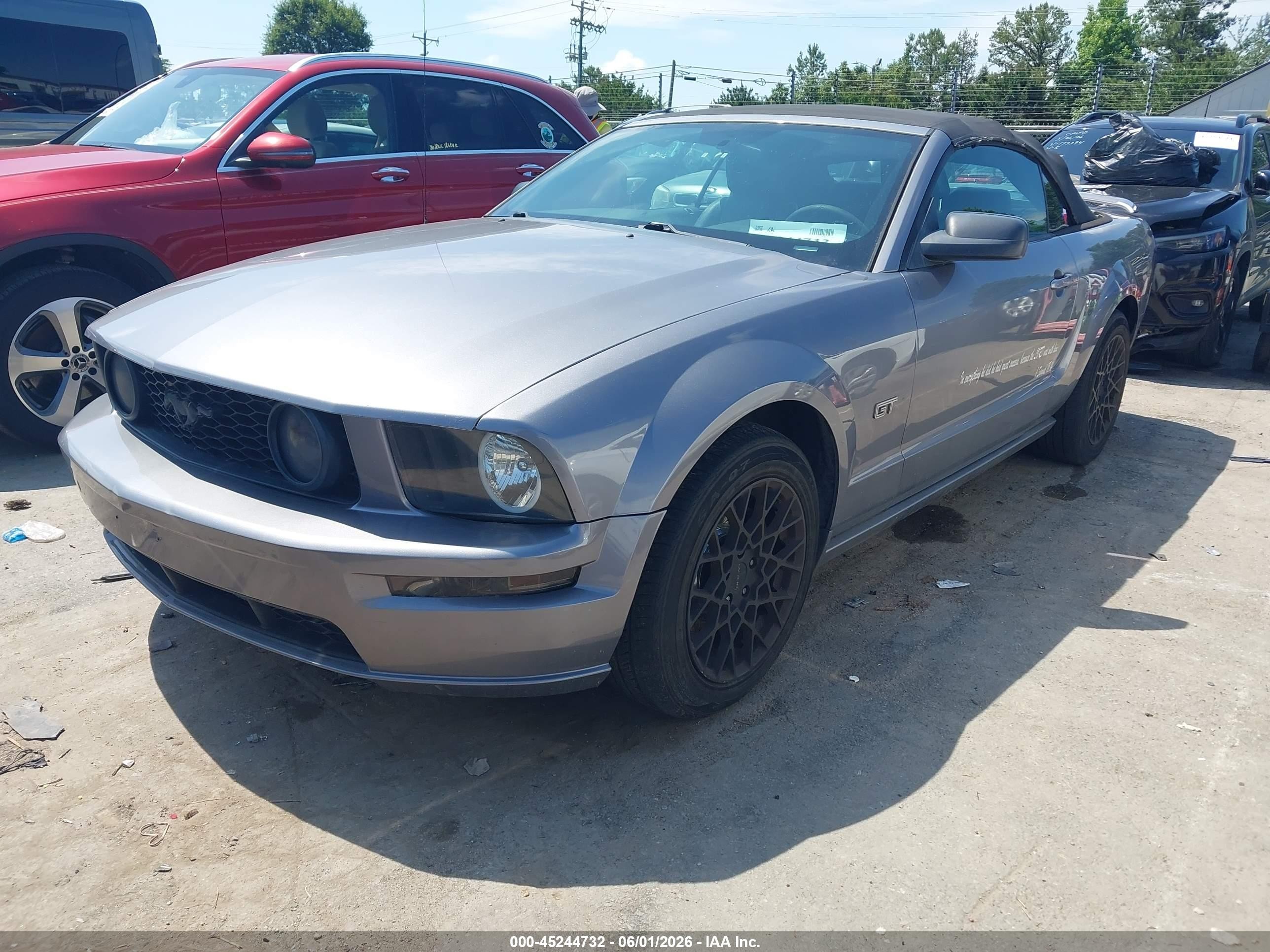 2007 Ford Mustang Gt Deluxe/gt Premium Gray vin: 1ZVFT85H775328623