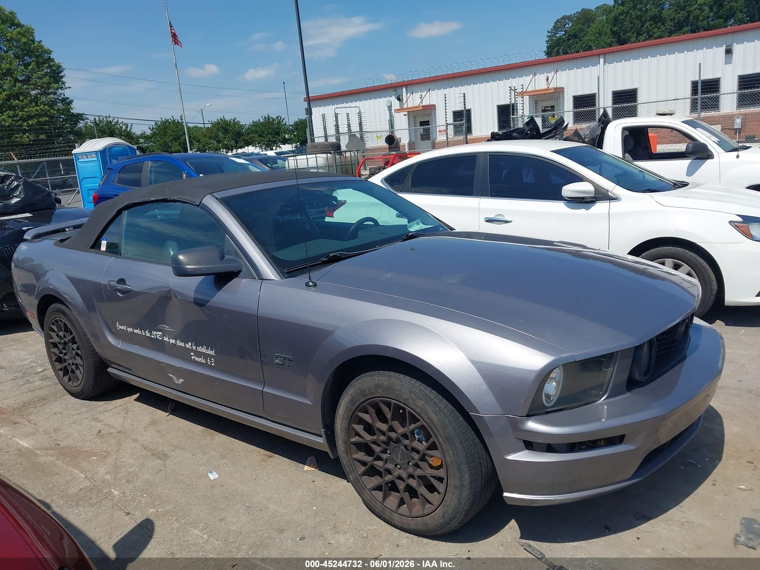 2007 Ford Mustang Gt Deluxe/gt Premium Gray vin: 1ZVFT85H775328623