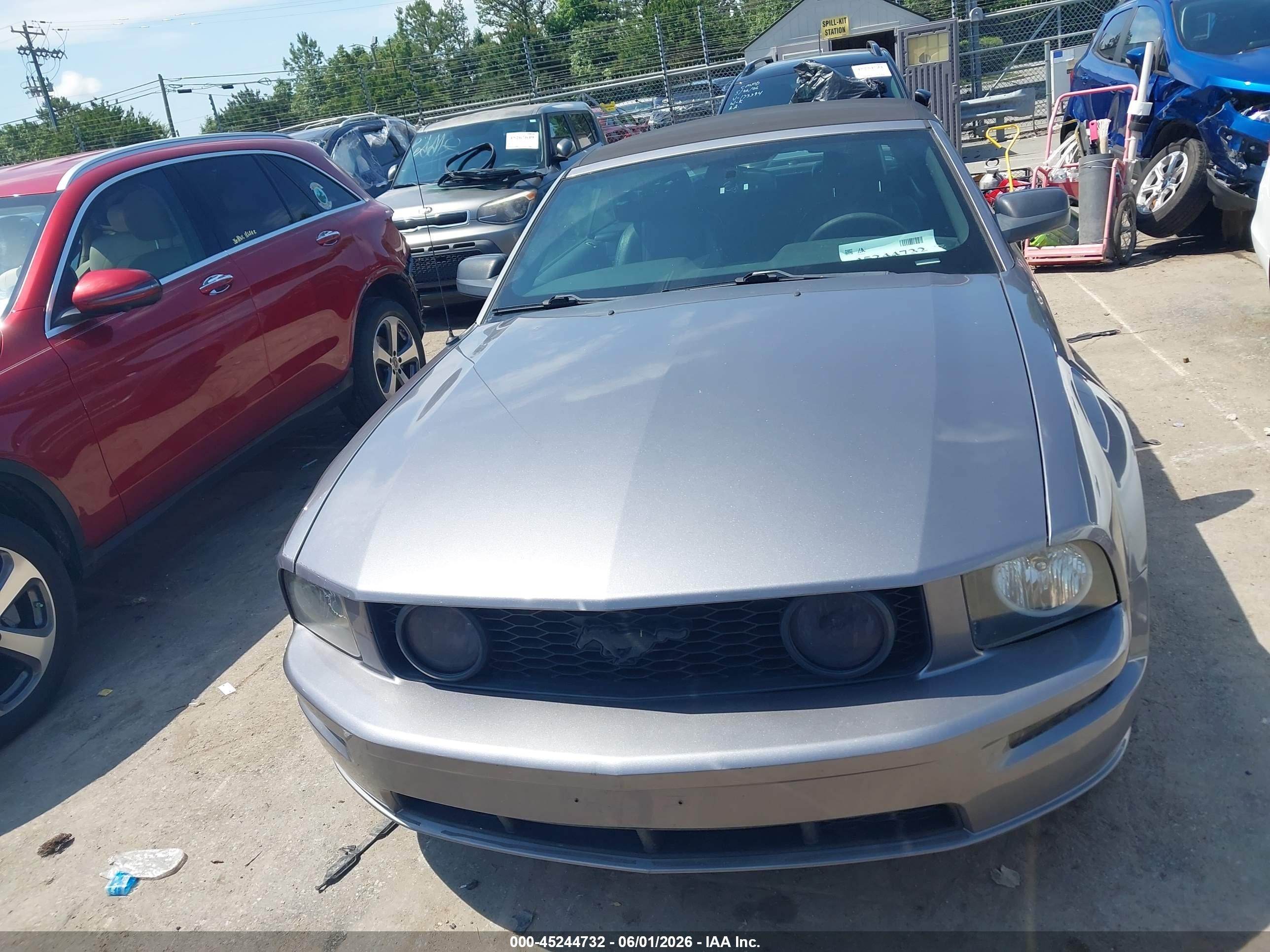 2007 Ford Mustang Gt Deluxe/gt Premium Gray vin: 1ZVFT85H775328623