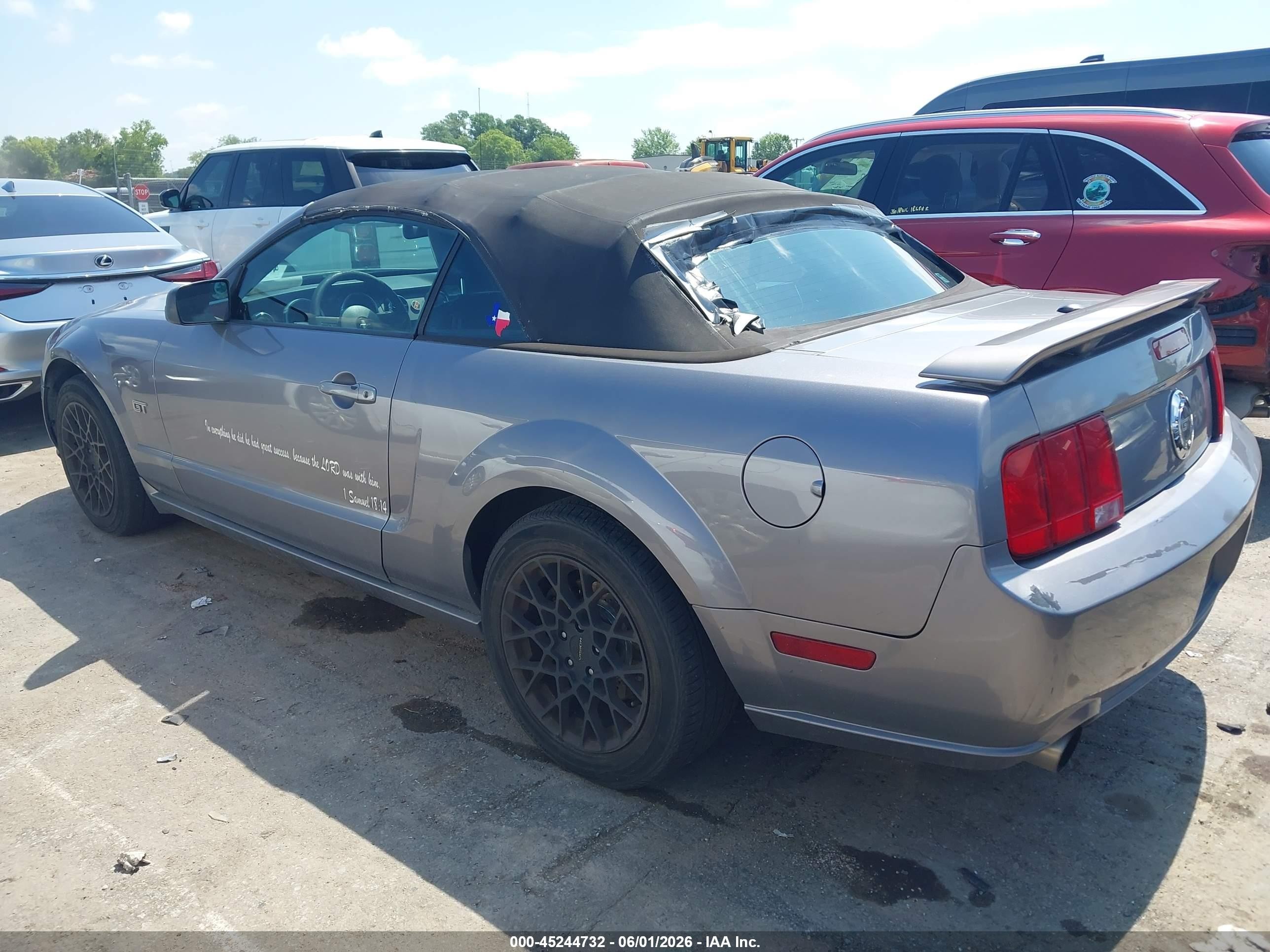 2007 Ford Mustang Gt Deluxe/gt Premium Gray vin: 1ZVFT85H775328623