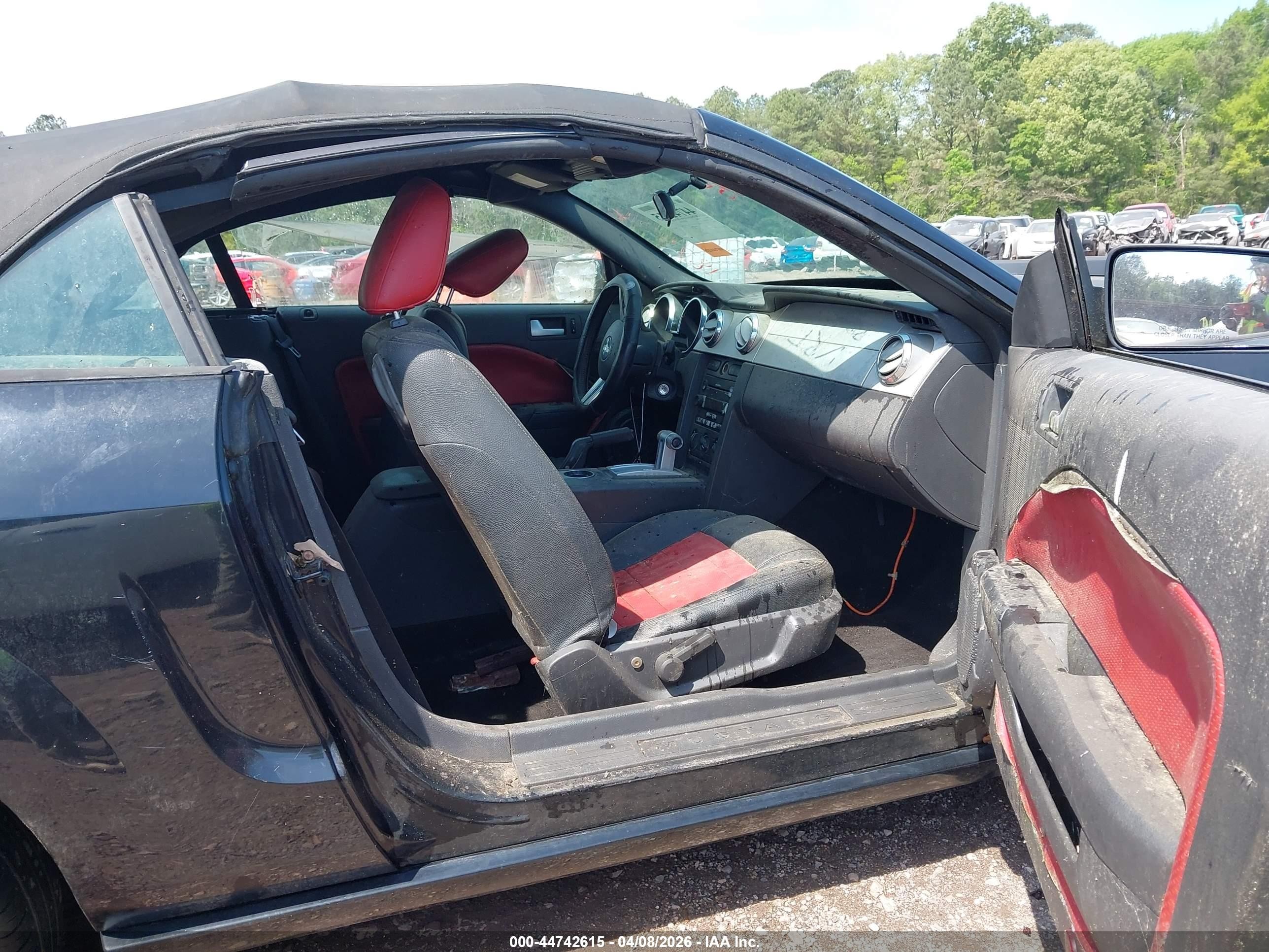 2005 Ford Mustang Gt Черный vin: 1ZVFT85H955182836
