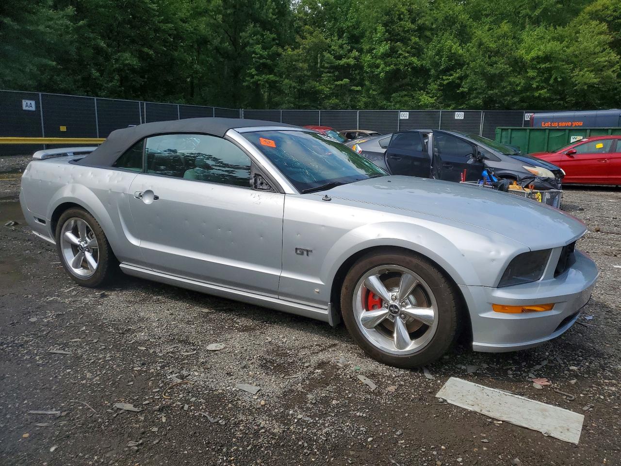 2006 Ford Mustang Gt Silver vin: 1ZVFT85H965170591