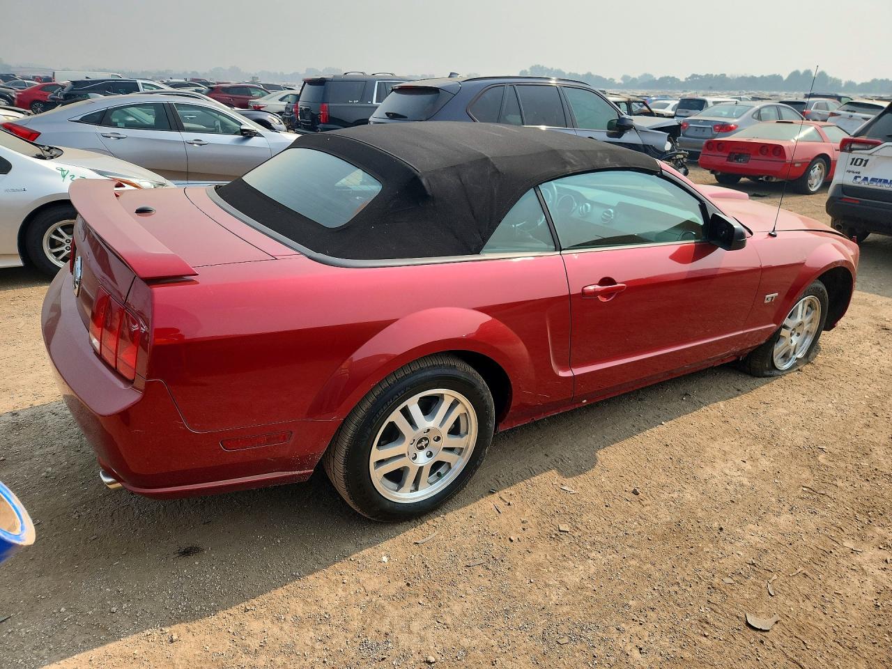 2007 Ford Mustang Gt Красный vin: 1ZVFT85H975335282
