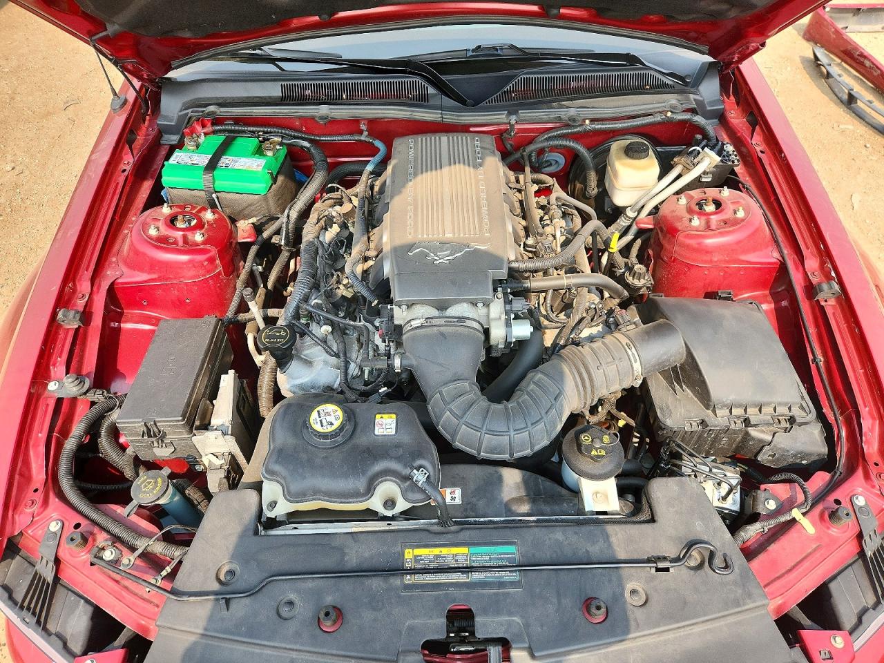 2007 Ford Mustang Gt Красный vin: 1ZVFT85H975335282