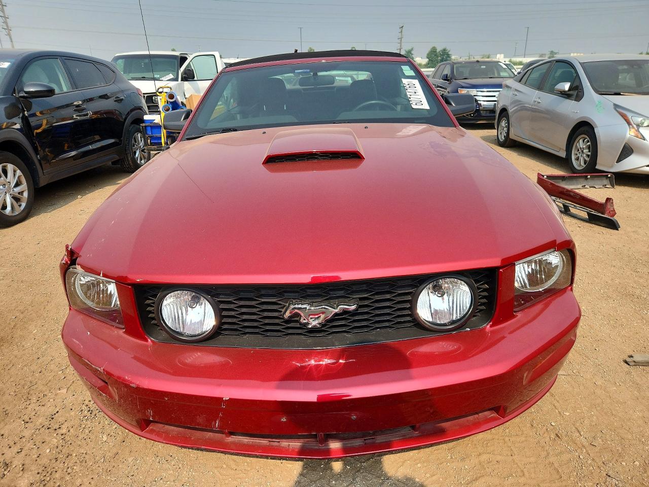 2007 Ford Mustang Gt Красный vin: 1ZVFT85H975335282