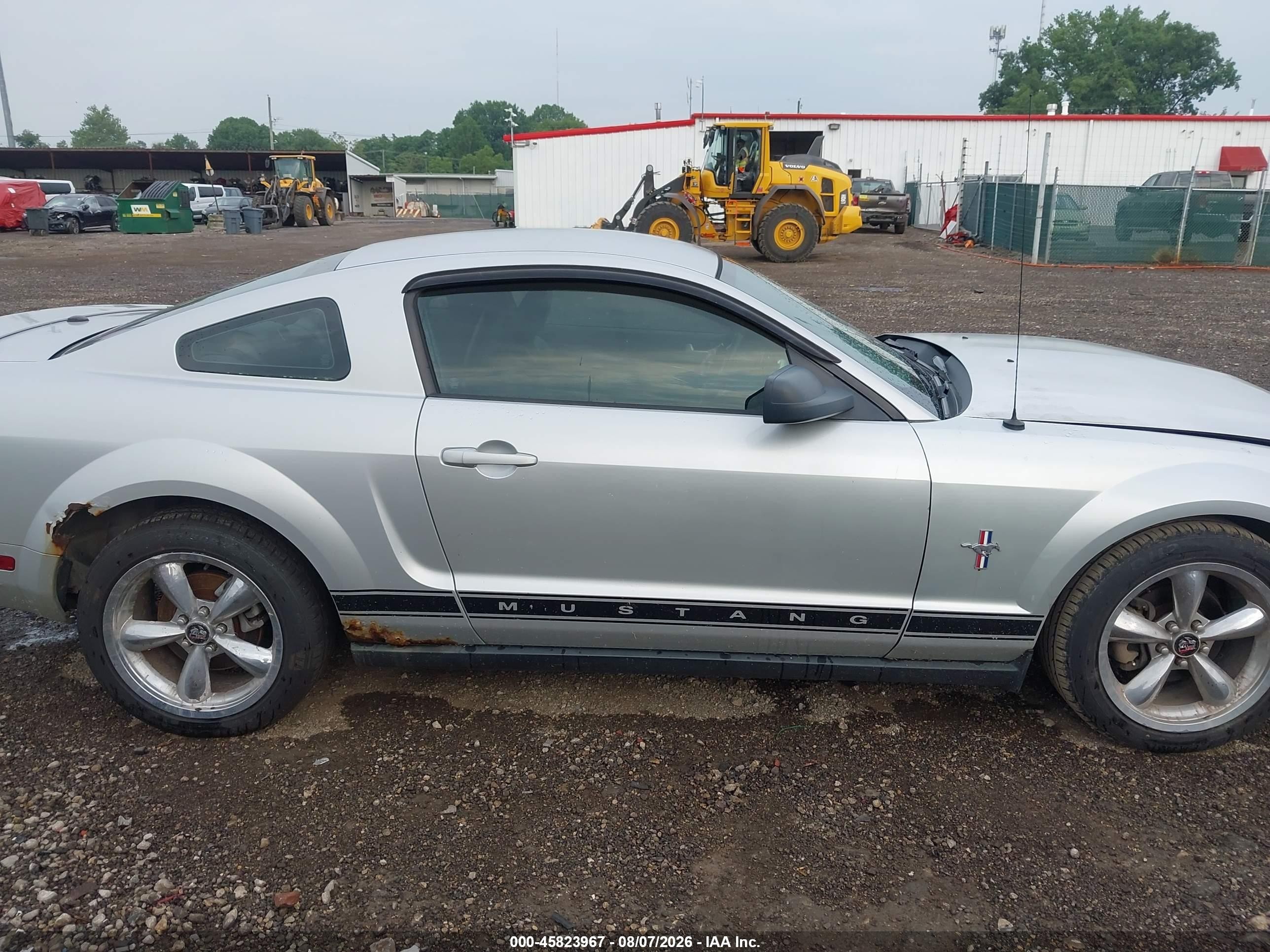 2007 Ford Mustang V6 Deluxe/v6 Premium Silver vin: 1ZVHT80N075239952