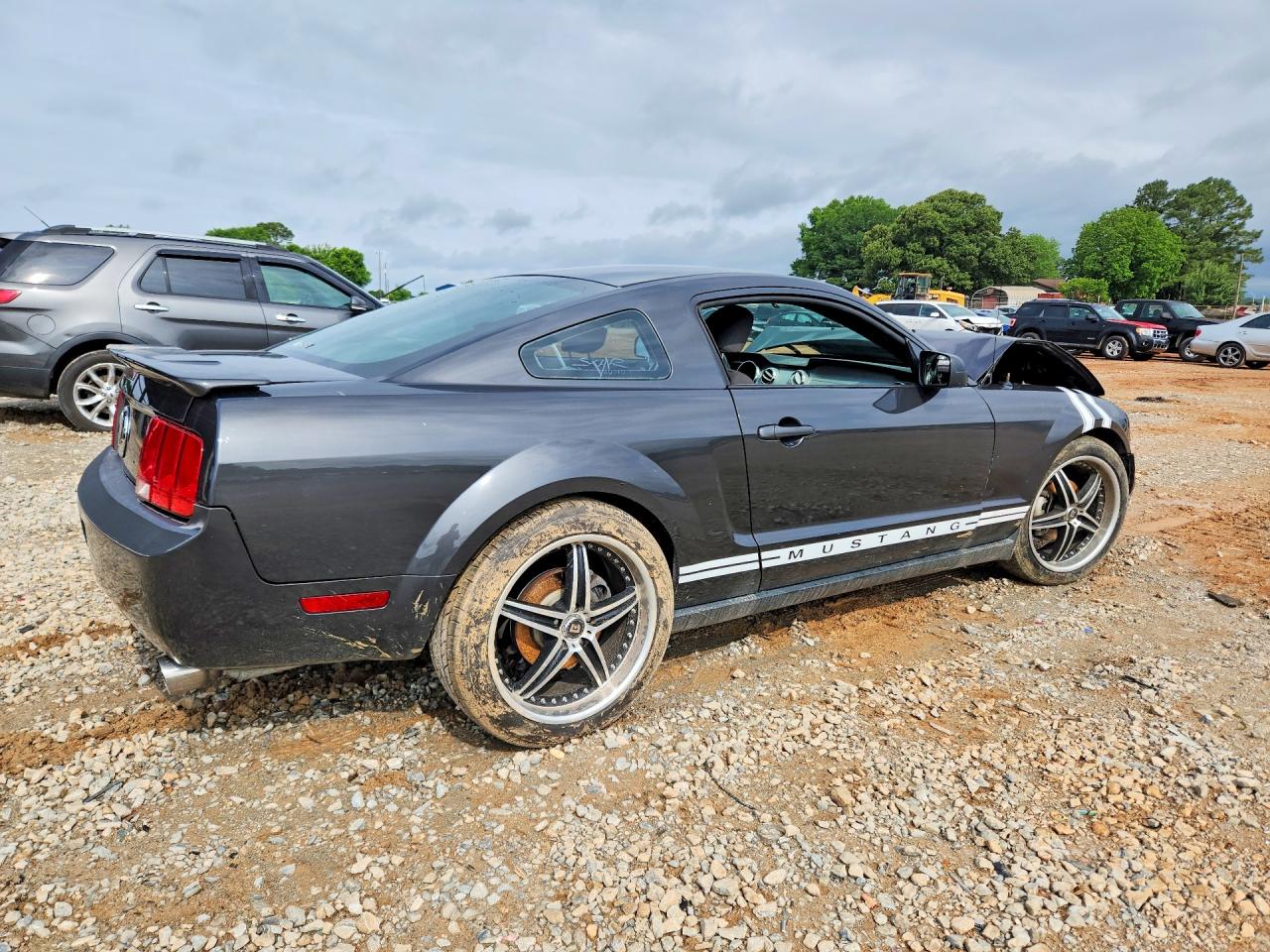 2008 Ford Mustang Серый vin: 1ZVHT80N085104553