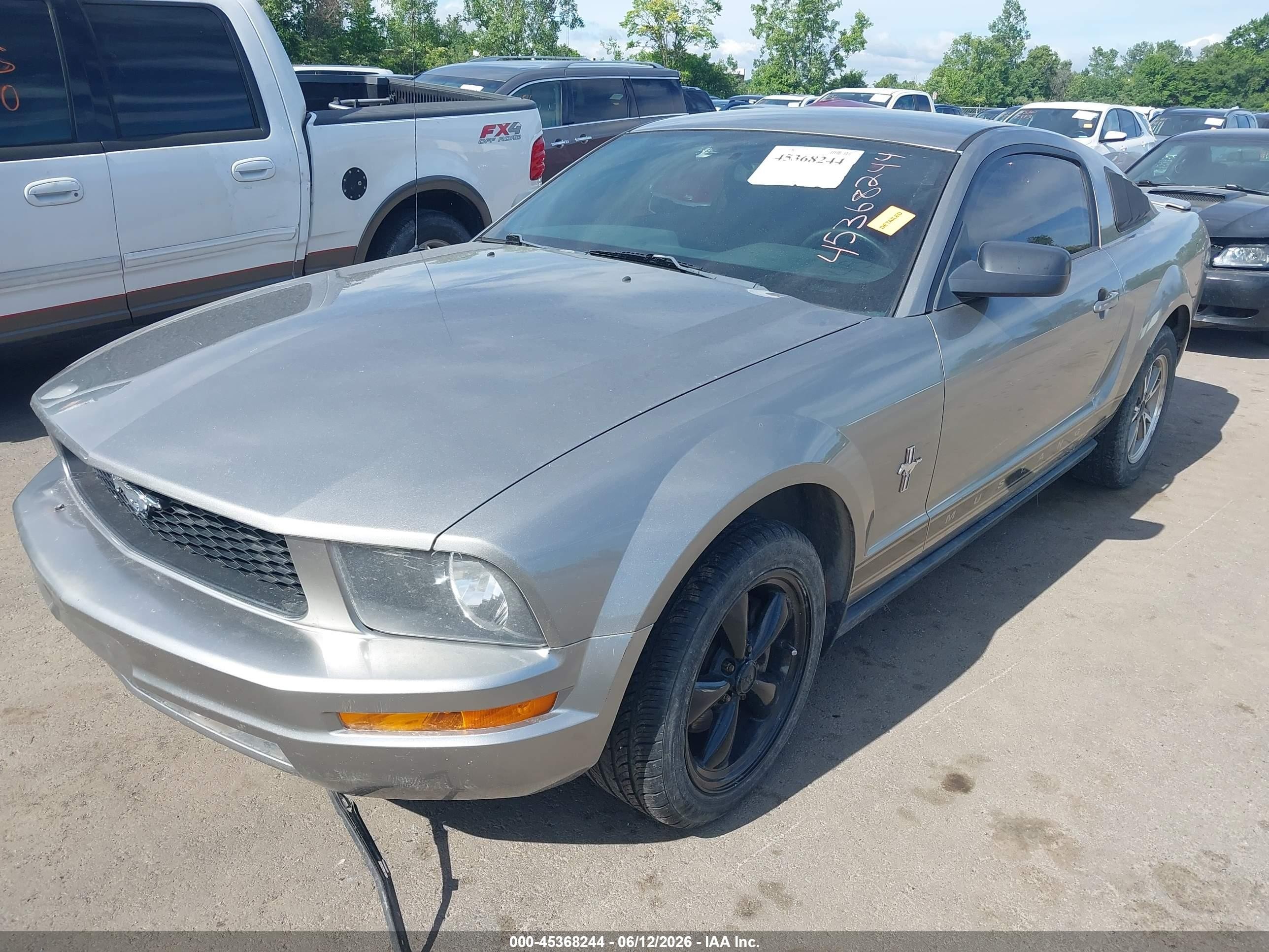 2008 Ford Mustang V6 Deluxe/v6 Premium Silver vin: 1ZVHT80N085106061