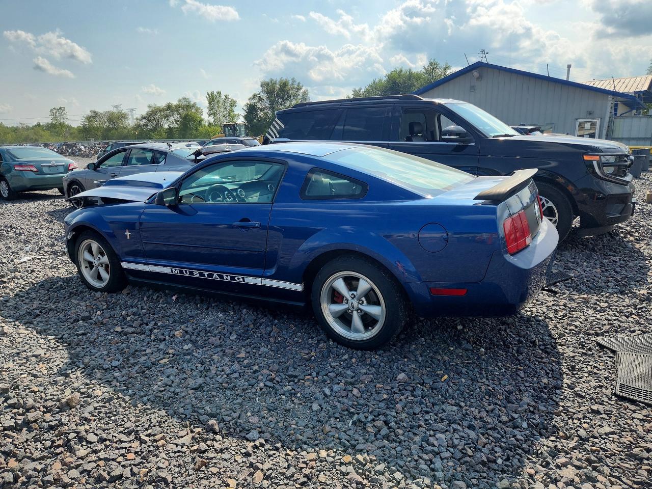 2008 Ford Mustang Blue vin: 1ZVHT80N085137438