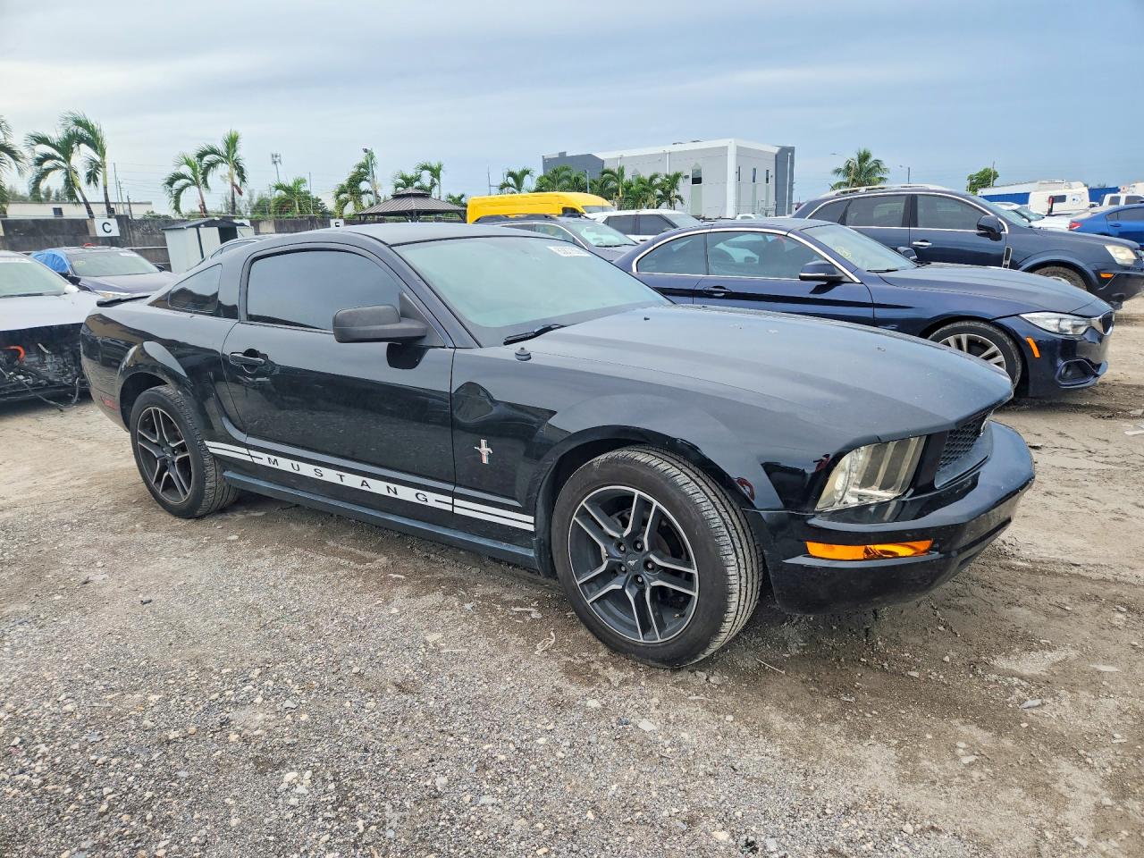 2008 Ford Mustang Black vin: 1ZVHT80N085147189