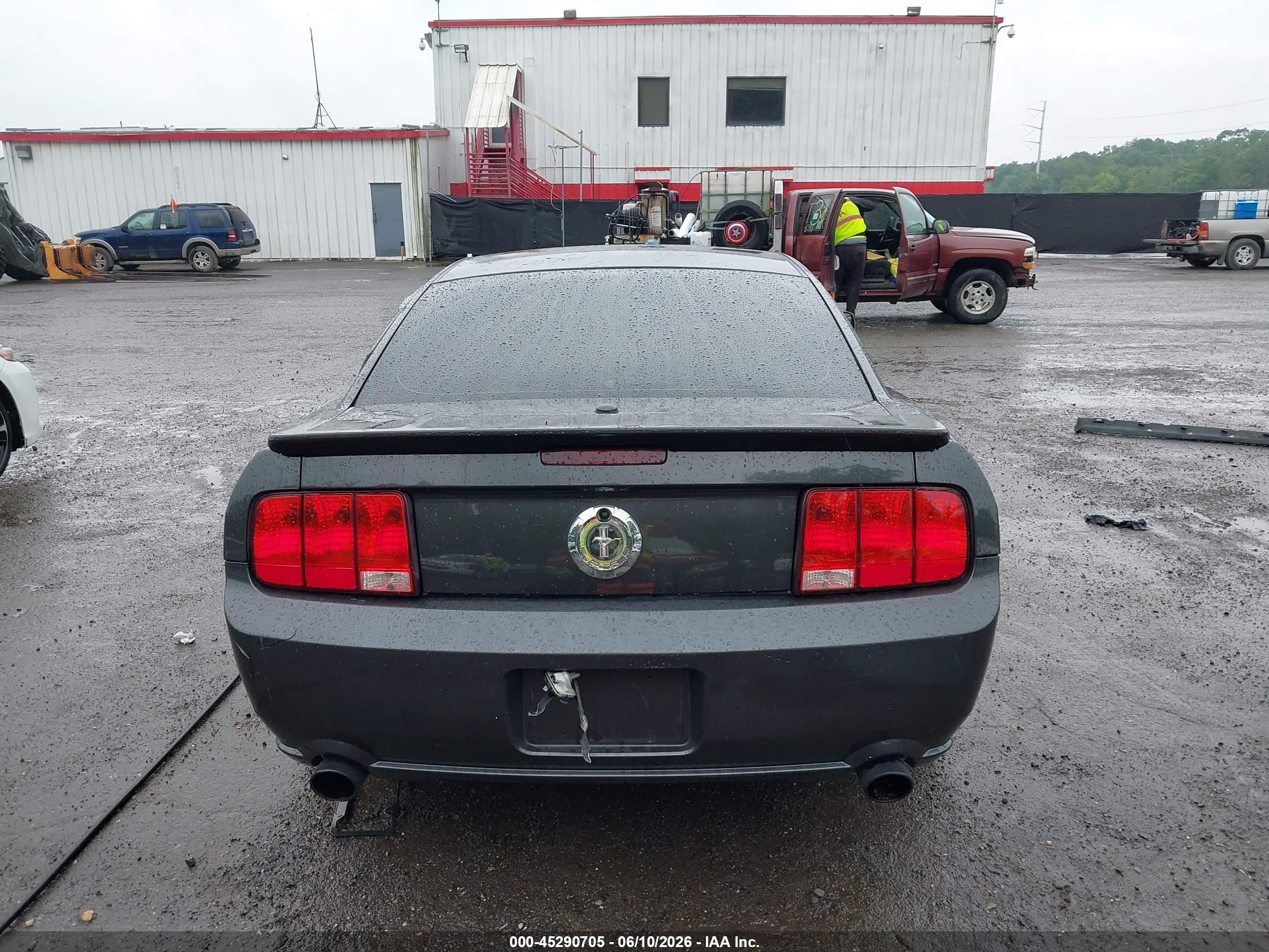 2008 Ford Mustang V6 Deluxe/v6 Premium Gray vin: 1ZVHT80N085160525