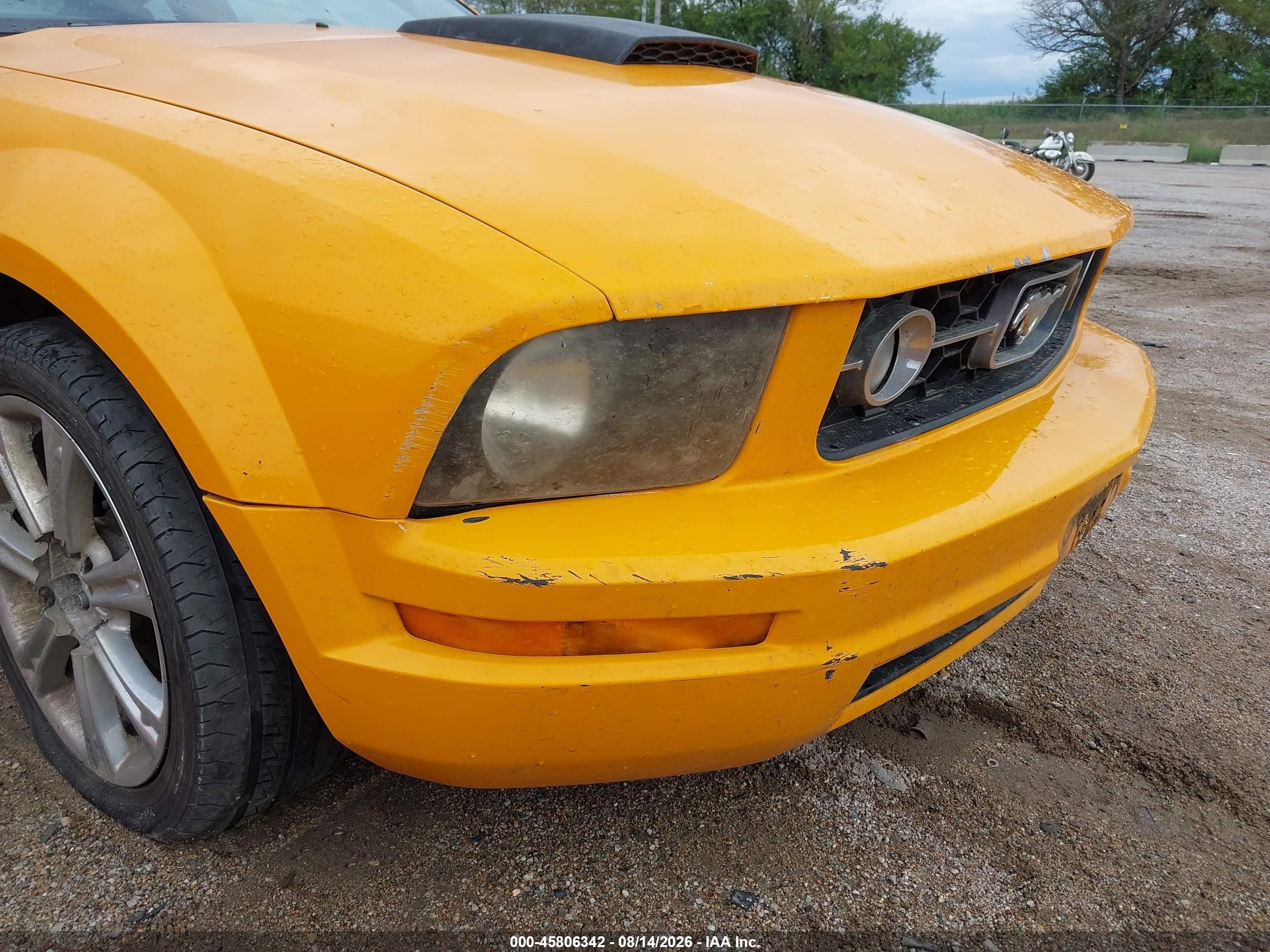 2007 Ford Mustang V6 Deluxe/v6 Premium Оранжевый vin: 1ZVHT80N175215367