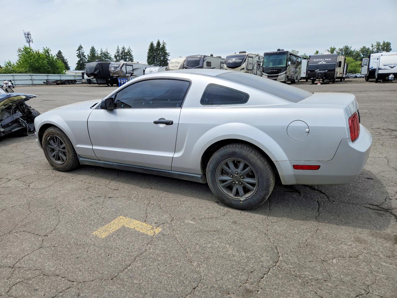 2008 Ford Mustang Silver vin: 1ZVHT80N185114735