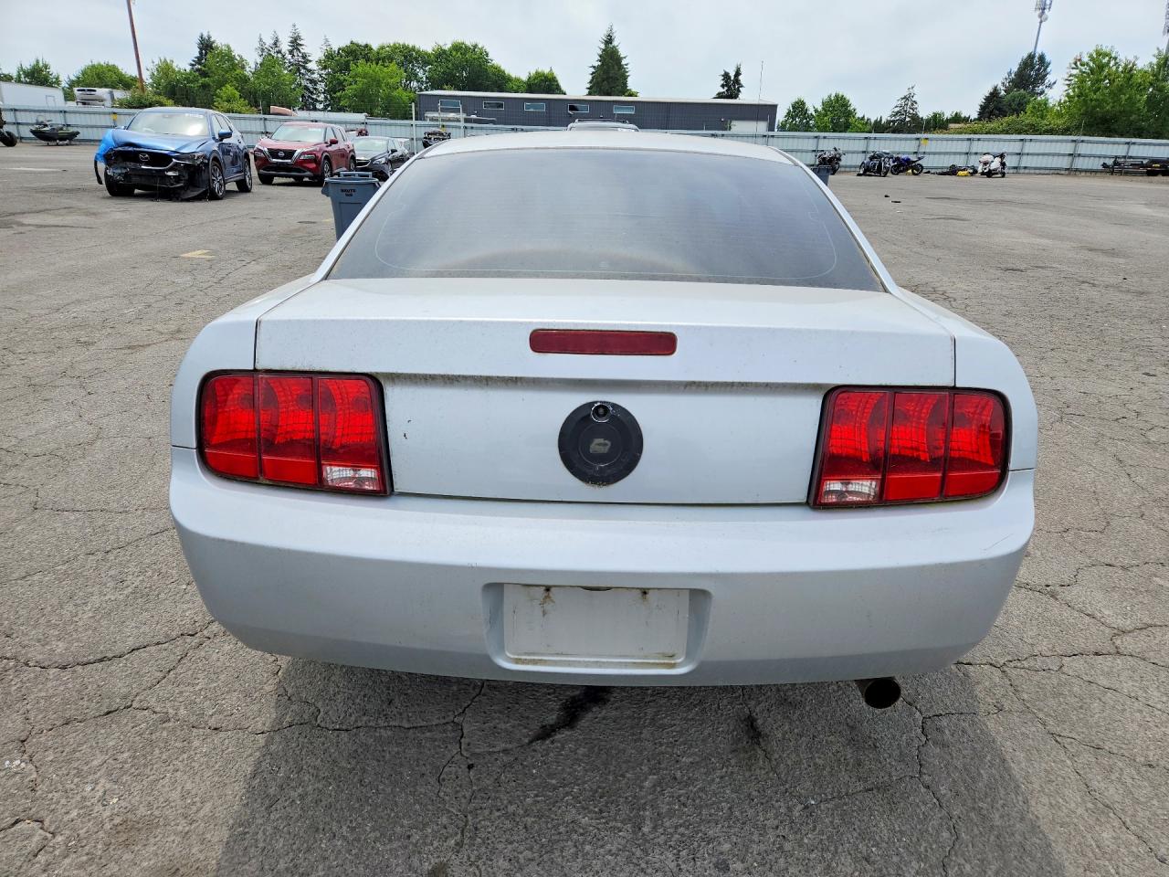 2008 Ford Mustang Silver vin: 1ZVHT80N185114735