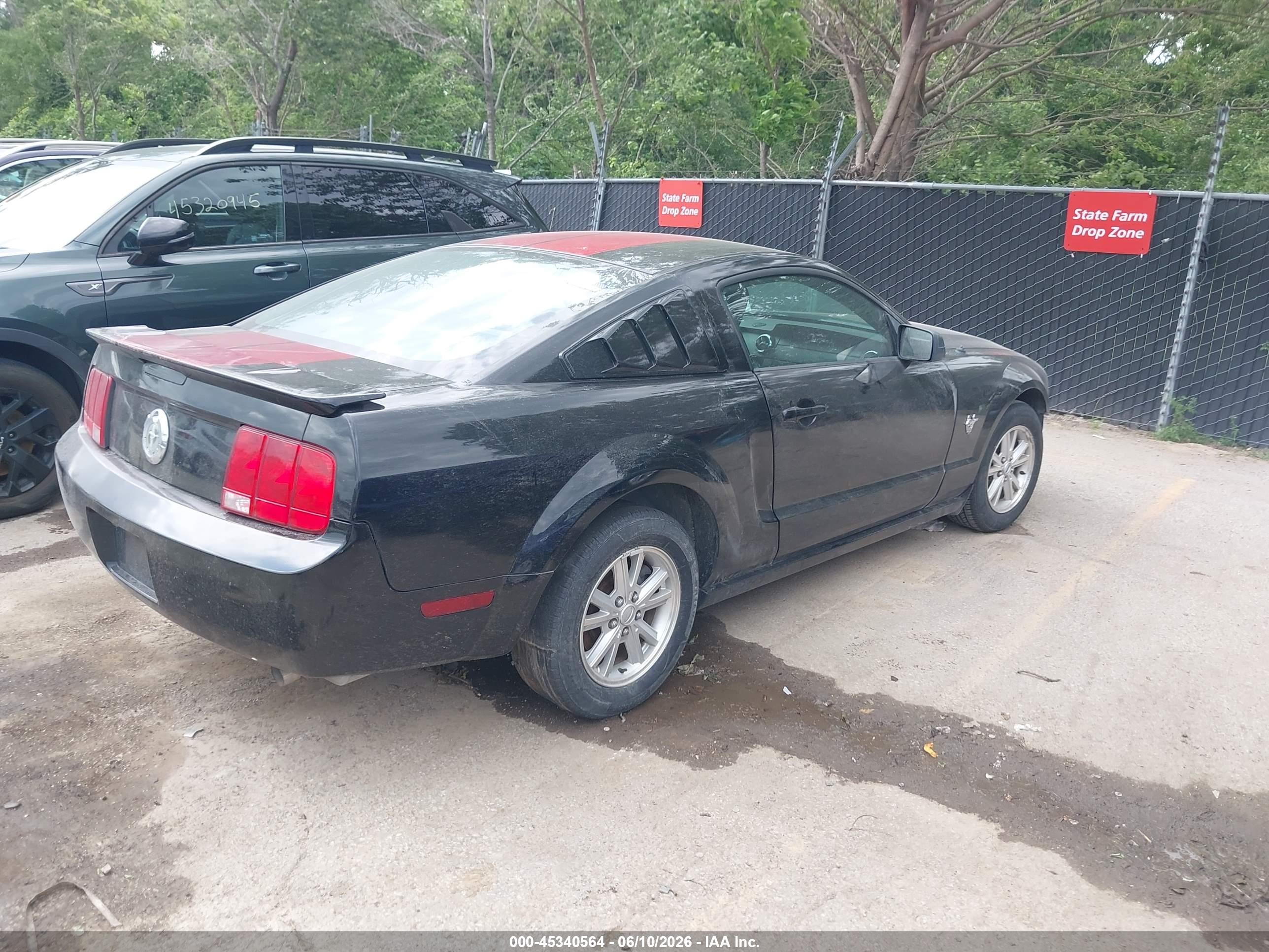 2009 Ford Mustang V6 Черный vin: 1ZVHT80N195102456