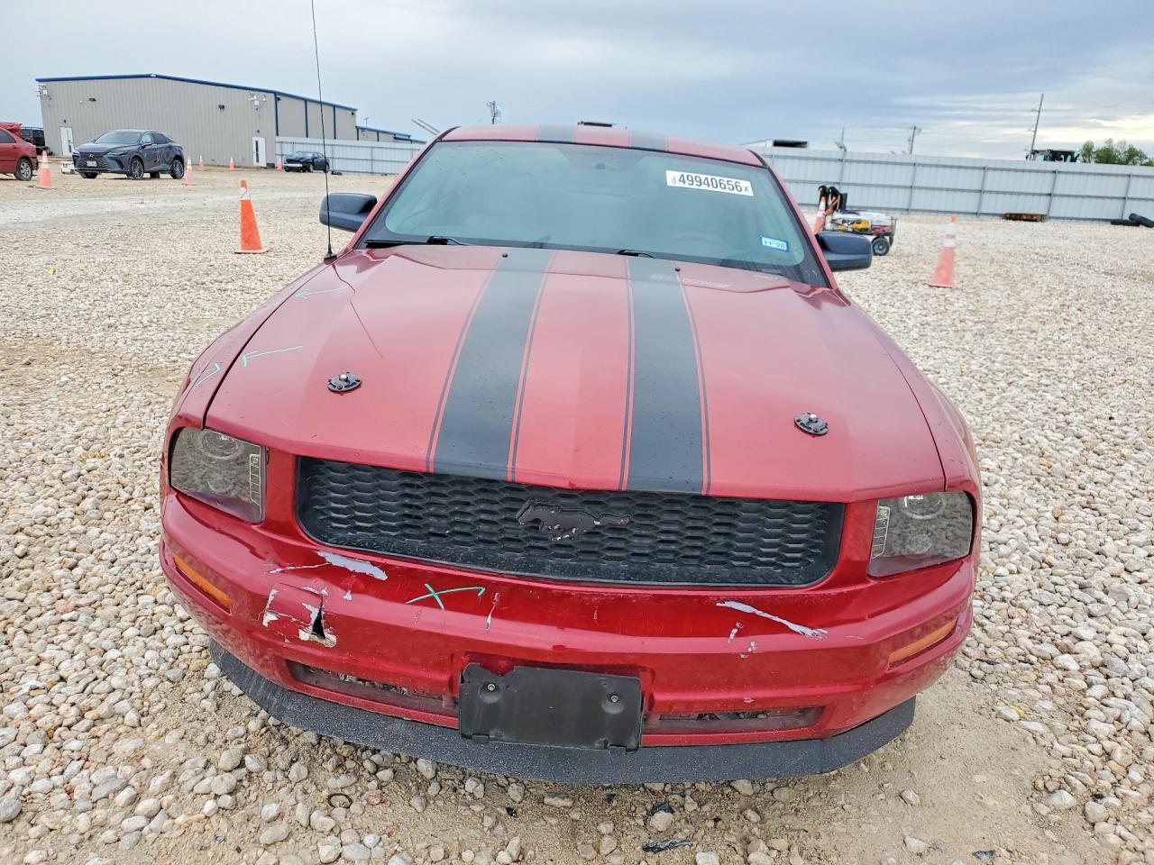 2009 Ford Mustang Red vin: 1ZVHT80N195109939