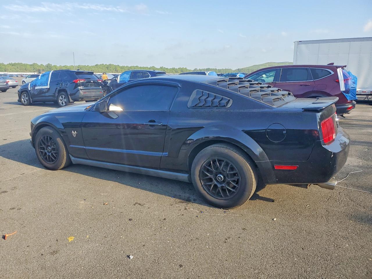 2009 Ford Mustang Black vin: 1ZVHT80N195114686