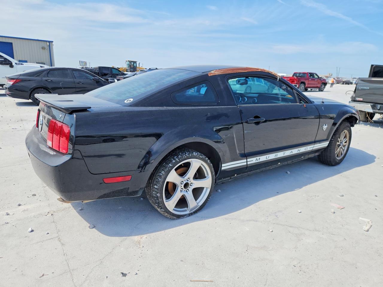 2009 Ford Mustang Black vin: 1ZVHT80N195120102