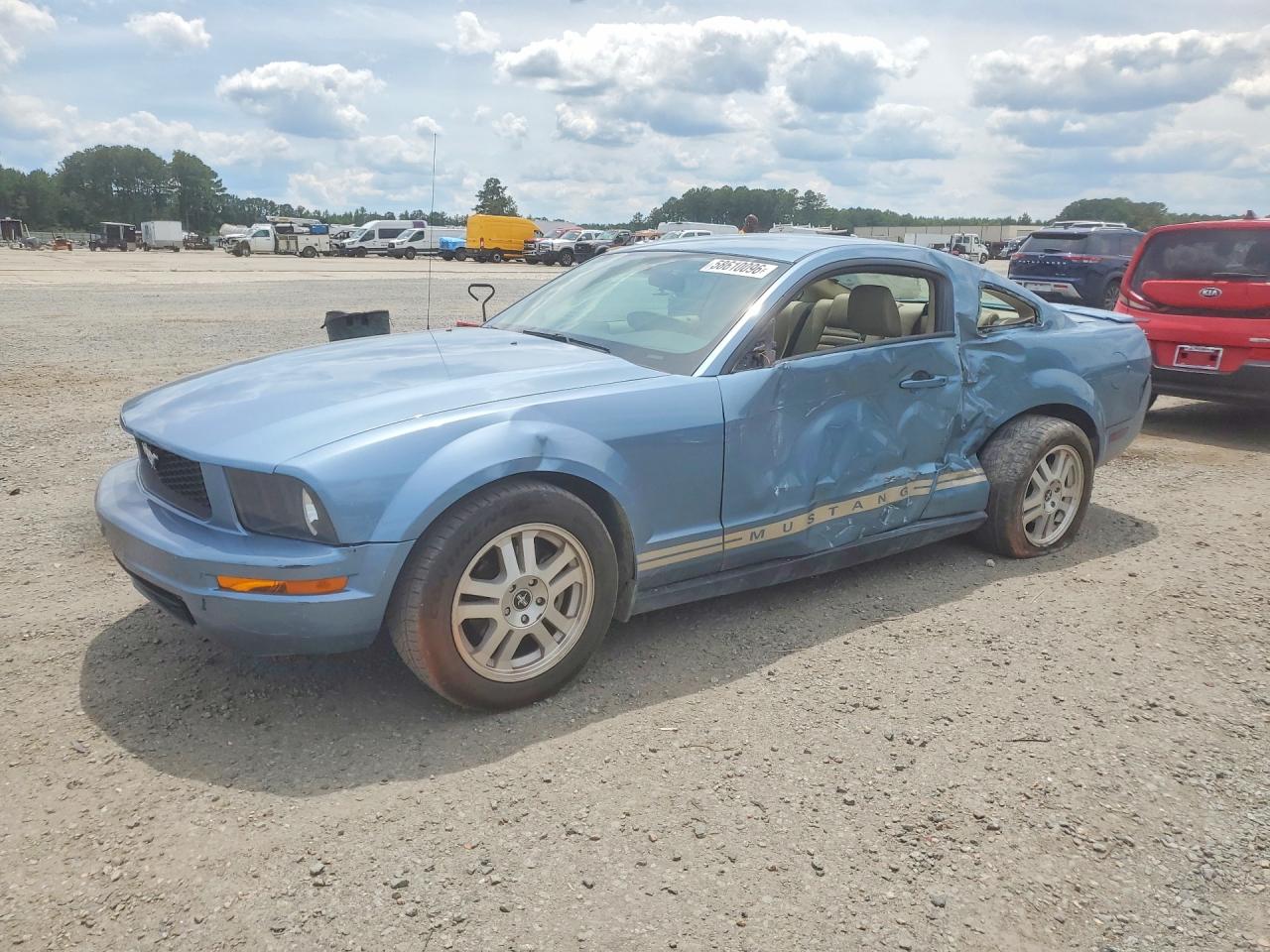 2007 Ford Mustang Blue vin: 1ZVHT80N275219220
