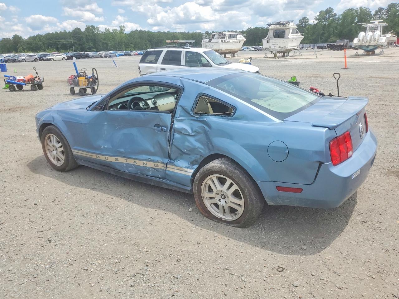 2007 Ford Mustang Blue vin: 1ZVHT80N275219220