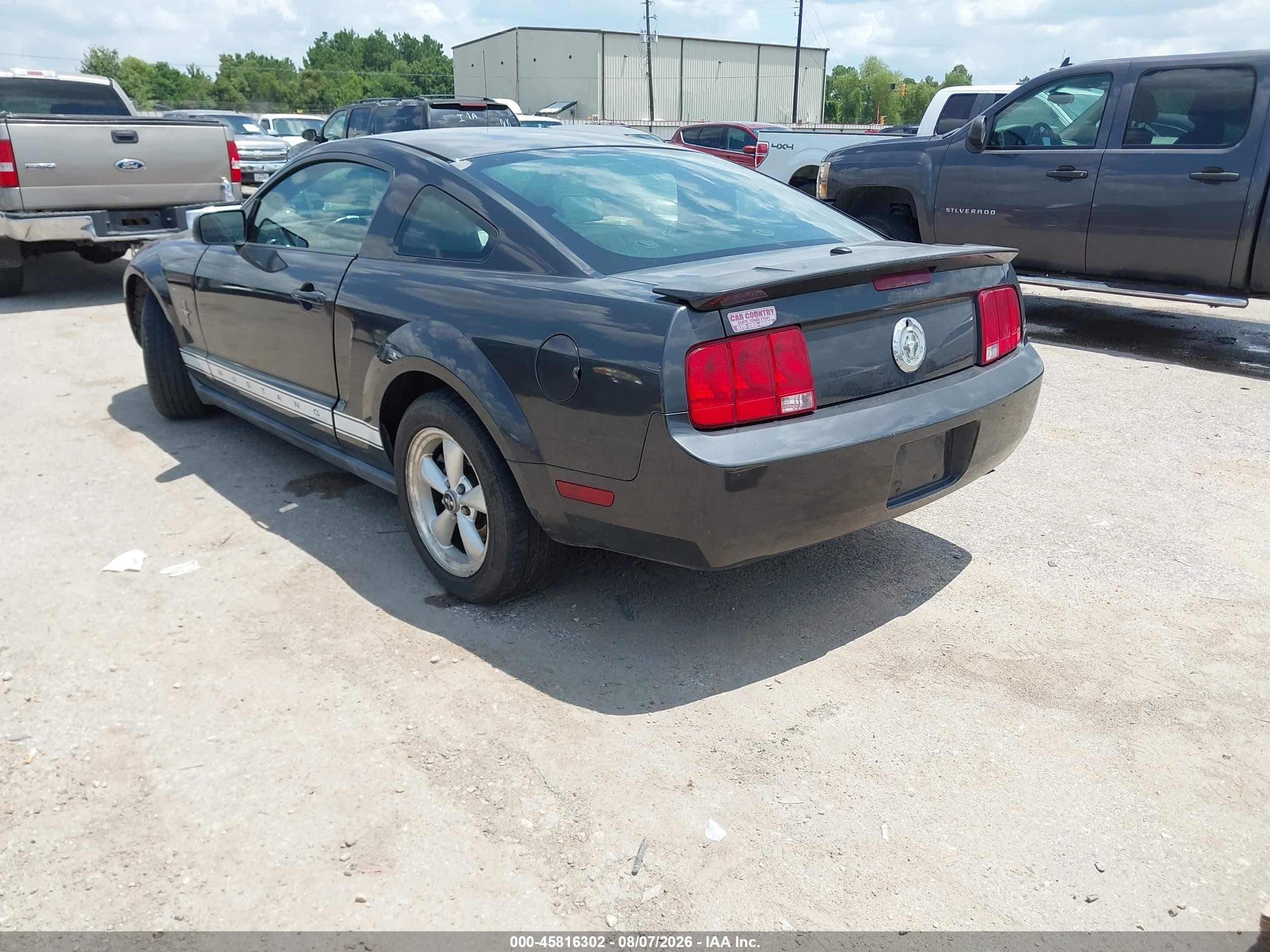 2007 Ford Mustang V6 Deluxe/v6 Premium Серый vin: 1ZVHT80N275305174