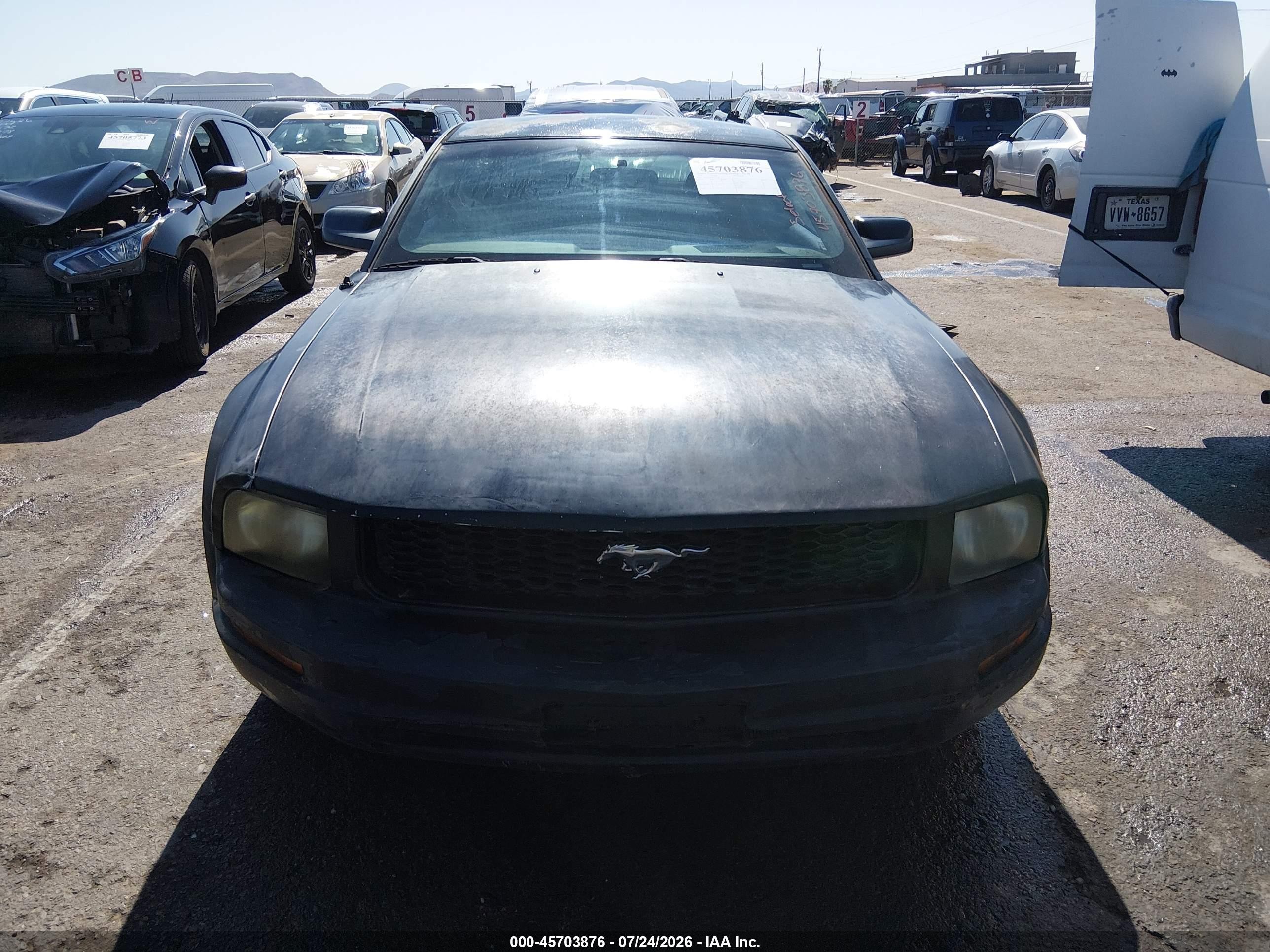2008 Ford Mustang V6 Deluxe/v6 Premium Black vin: 1ZVHT80N285195695