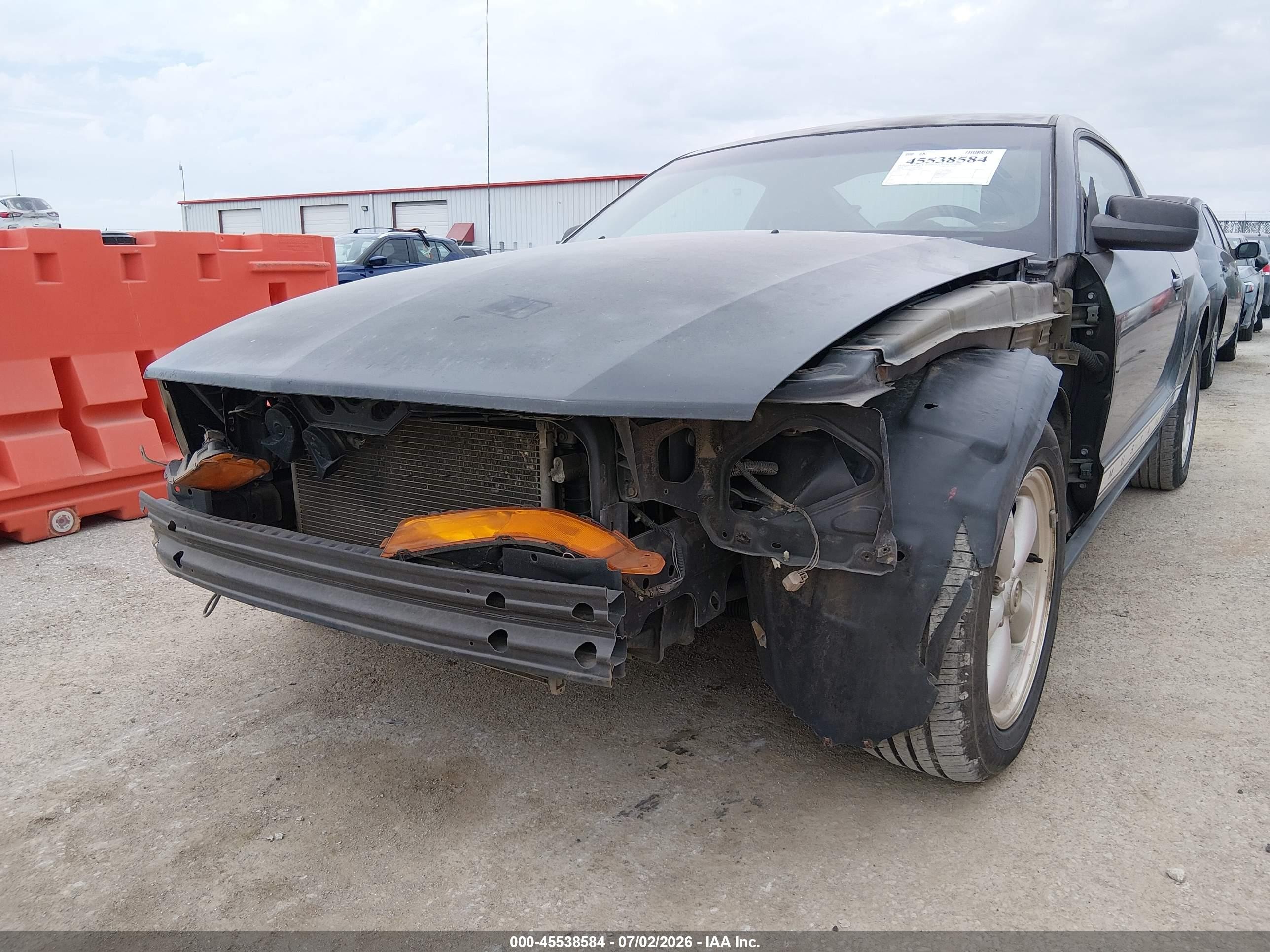 2008 Ford Mustang V6 Deluxe/v6 Premium Серый vin: 1ZVHT80N385139264