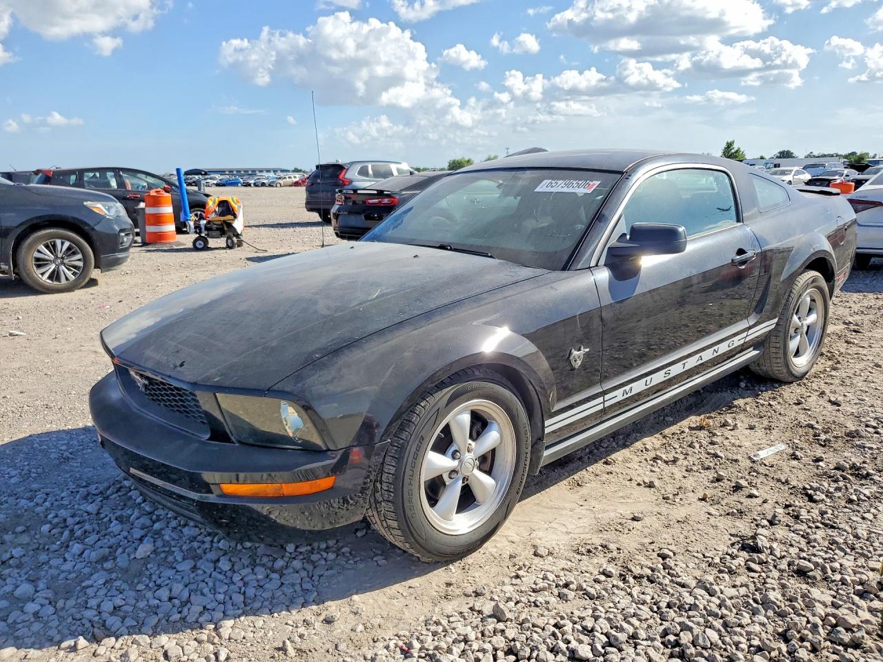 2009 Ford Mustang Black vin: 1ZVHT80N395110090