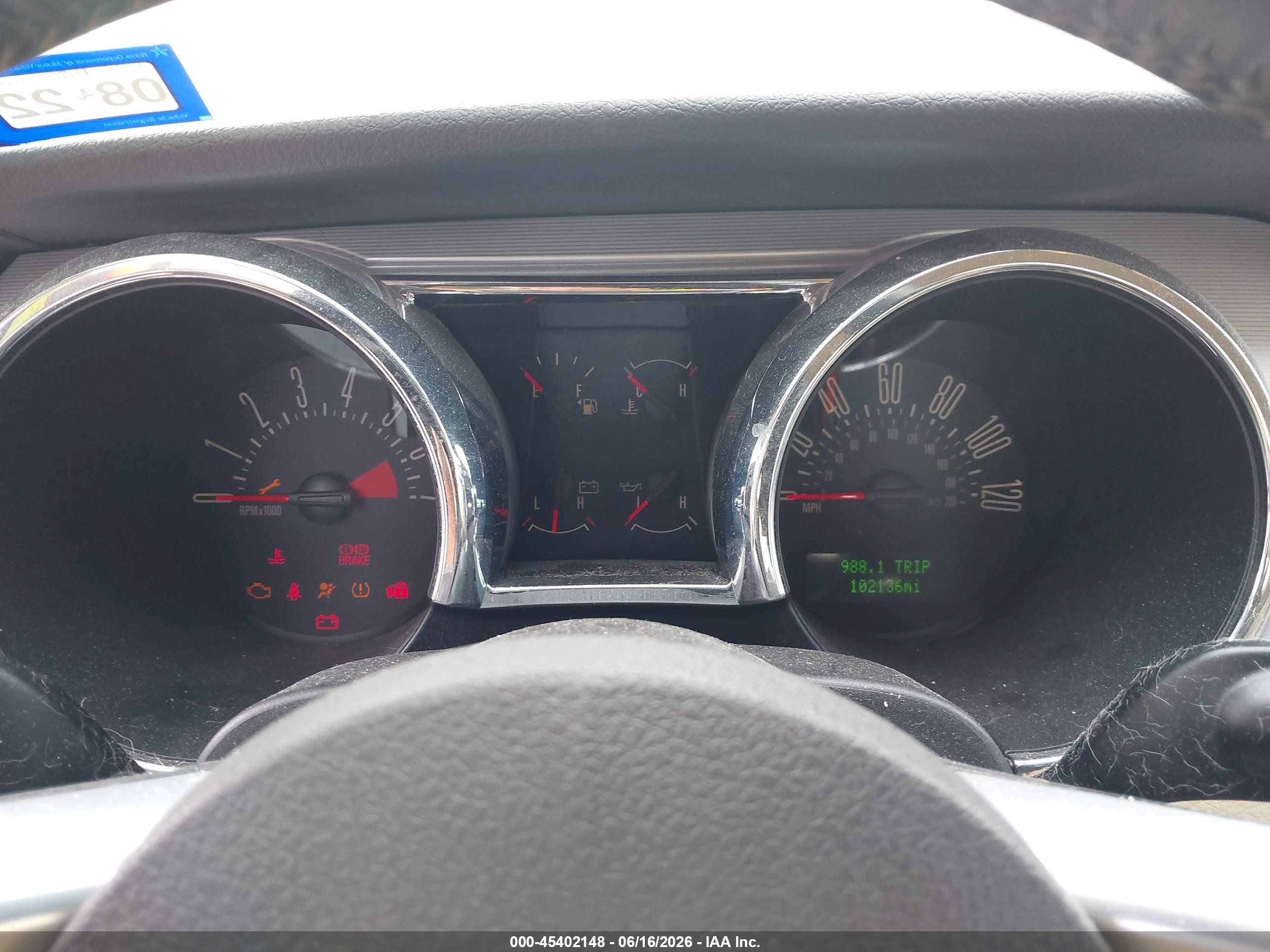 2009 Ford Mustang V6/v6 Premium White vin: 1ZVHT80N395131845