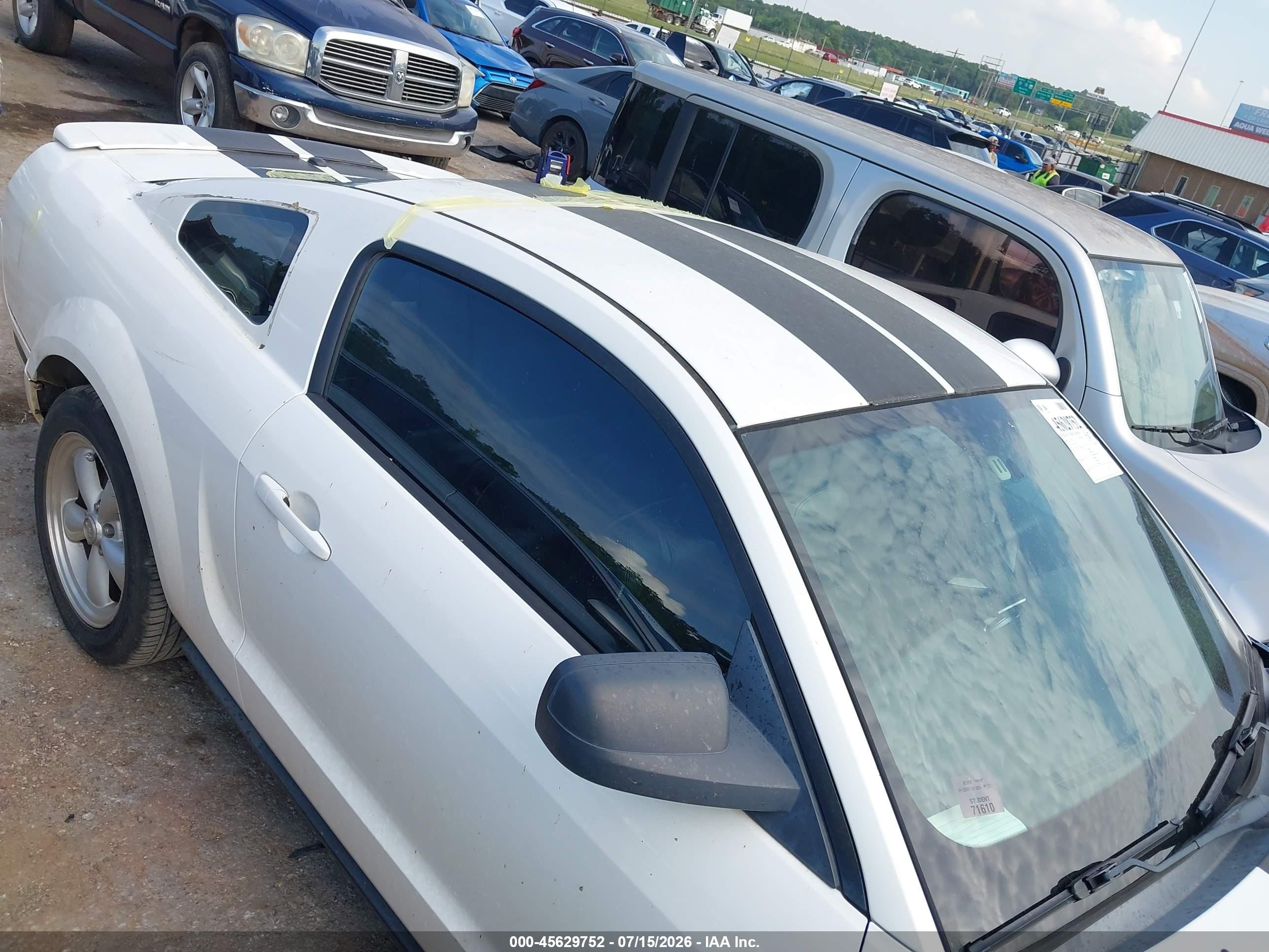 2009 Ford Mustang V6/v6 Premium White vin: 1ZVHT80N395146216