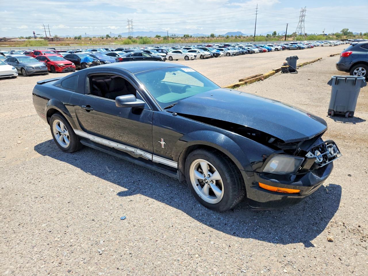 2008 Ford Mustang Black vin: 1ZVHT80N485101770