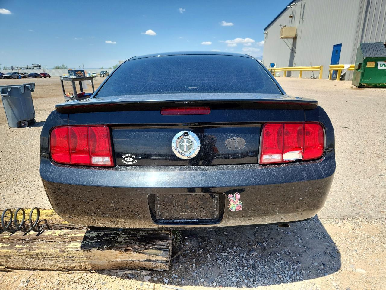 2008 Ford Mustang Black vin: 1ZVHT80N485101770