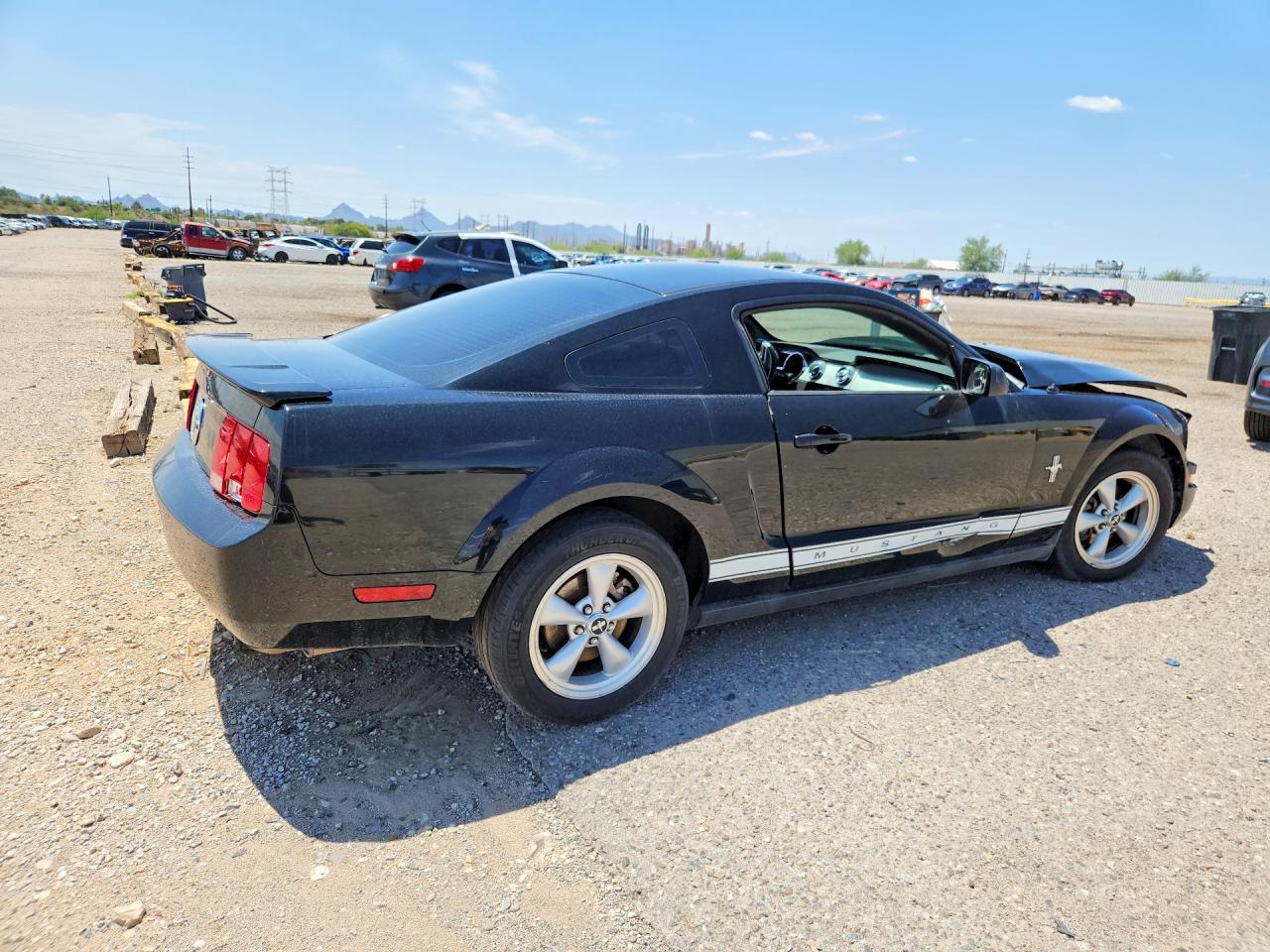 2008 Ford Mustang Black vin: 1ZVHT80N485101770