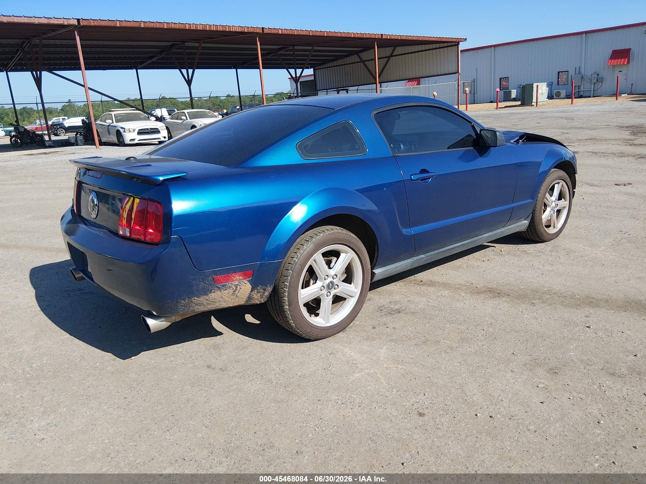 2008 Ford Mustang V6 Deluxe/v6 Premium Синий vin: 1ZVHT80N485206826